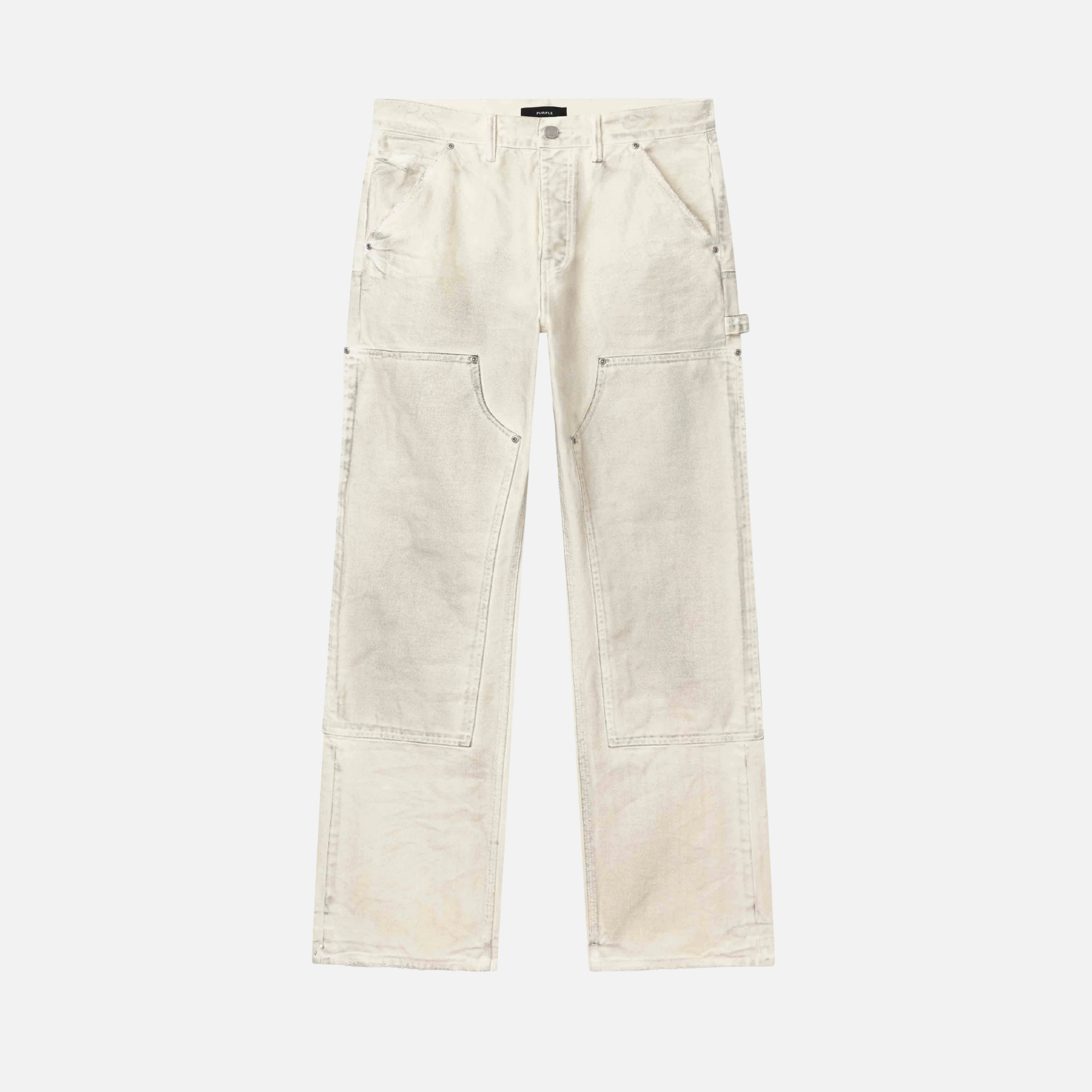 Purple Brand Off White Canvas Carpenter Pants