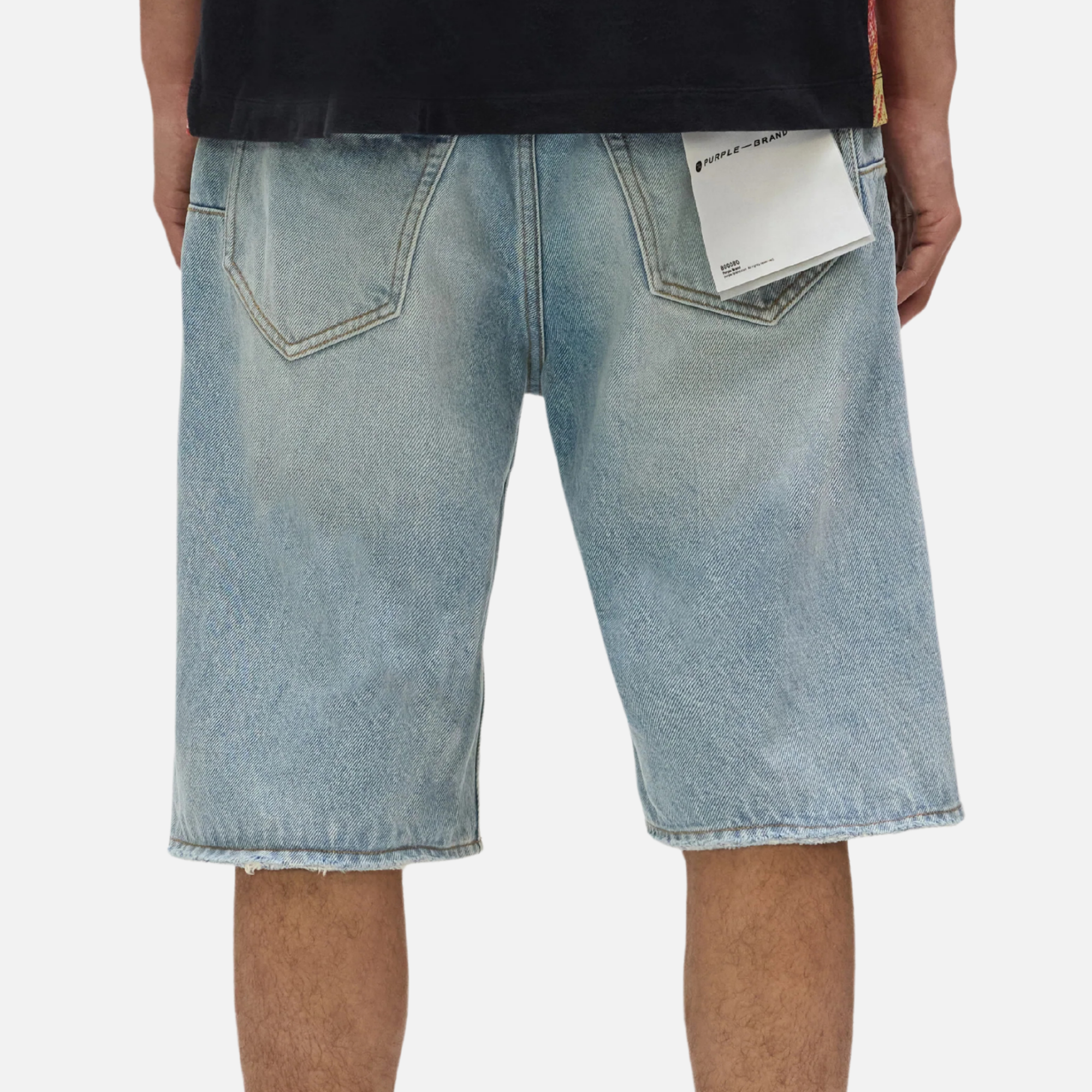 Purple Brand Rivo Worn Denim Shorts