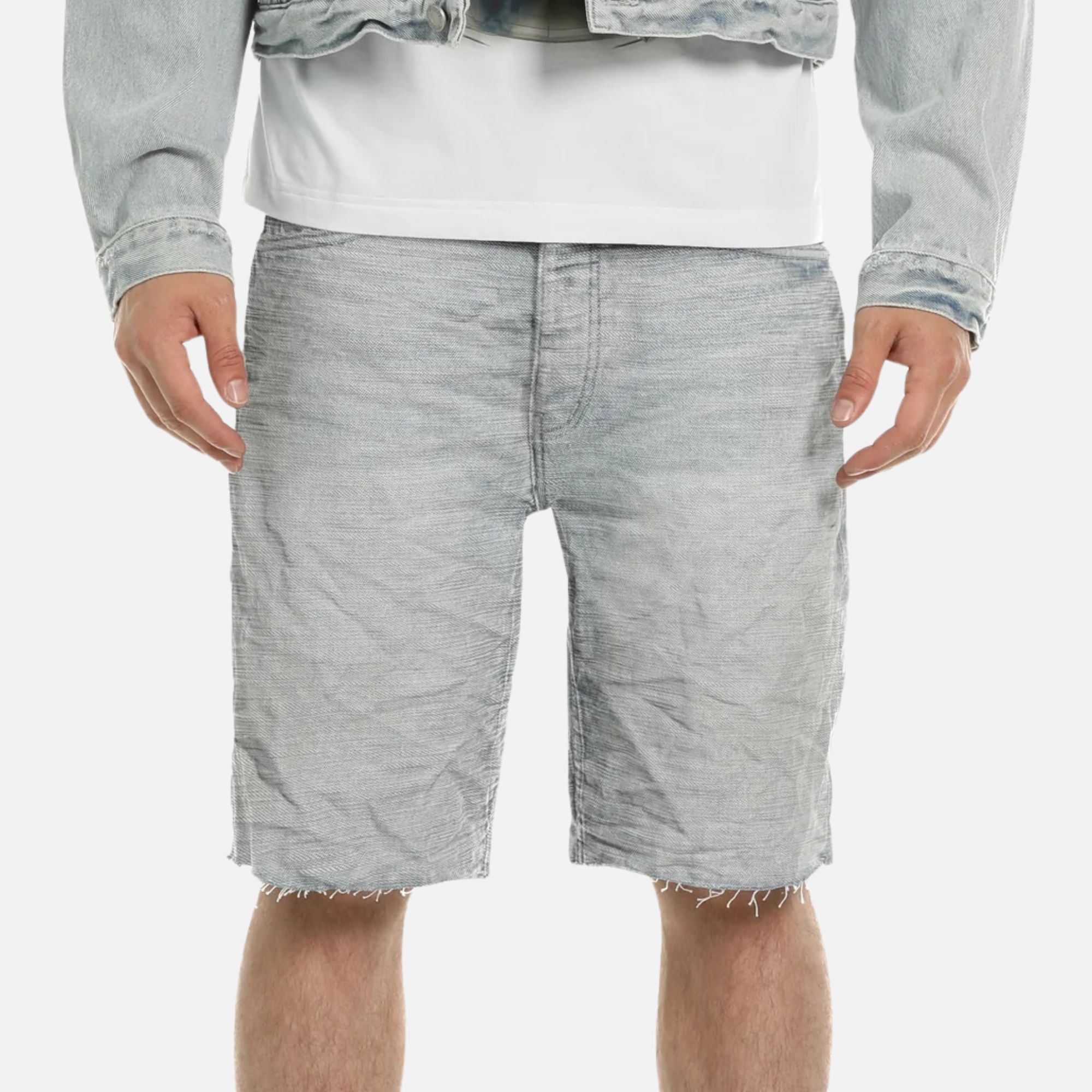 Purple Brand Light Indigo Vintage Slub Shorts