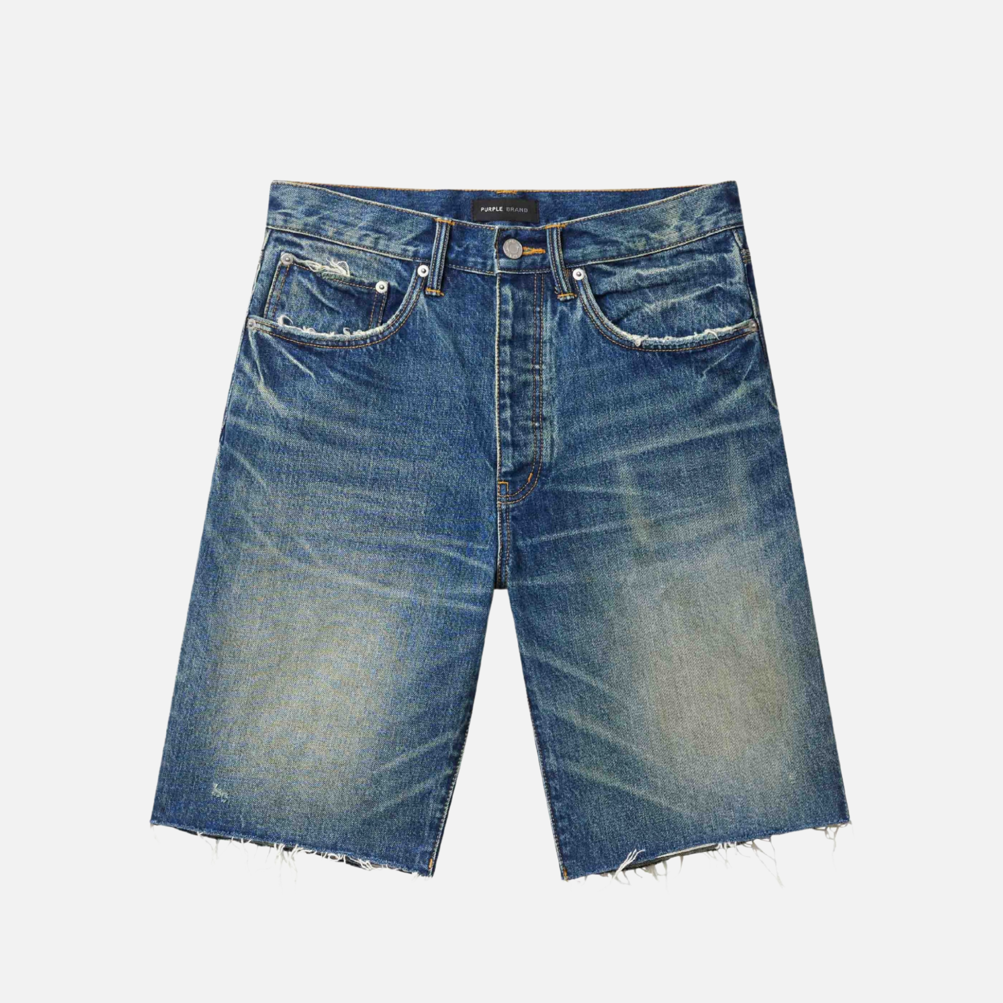 Purple Brand Worn Vintage Denim Shorts