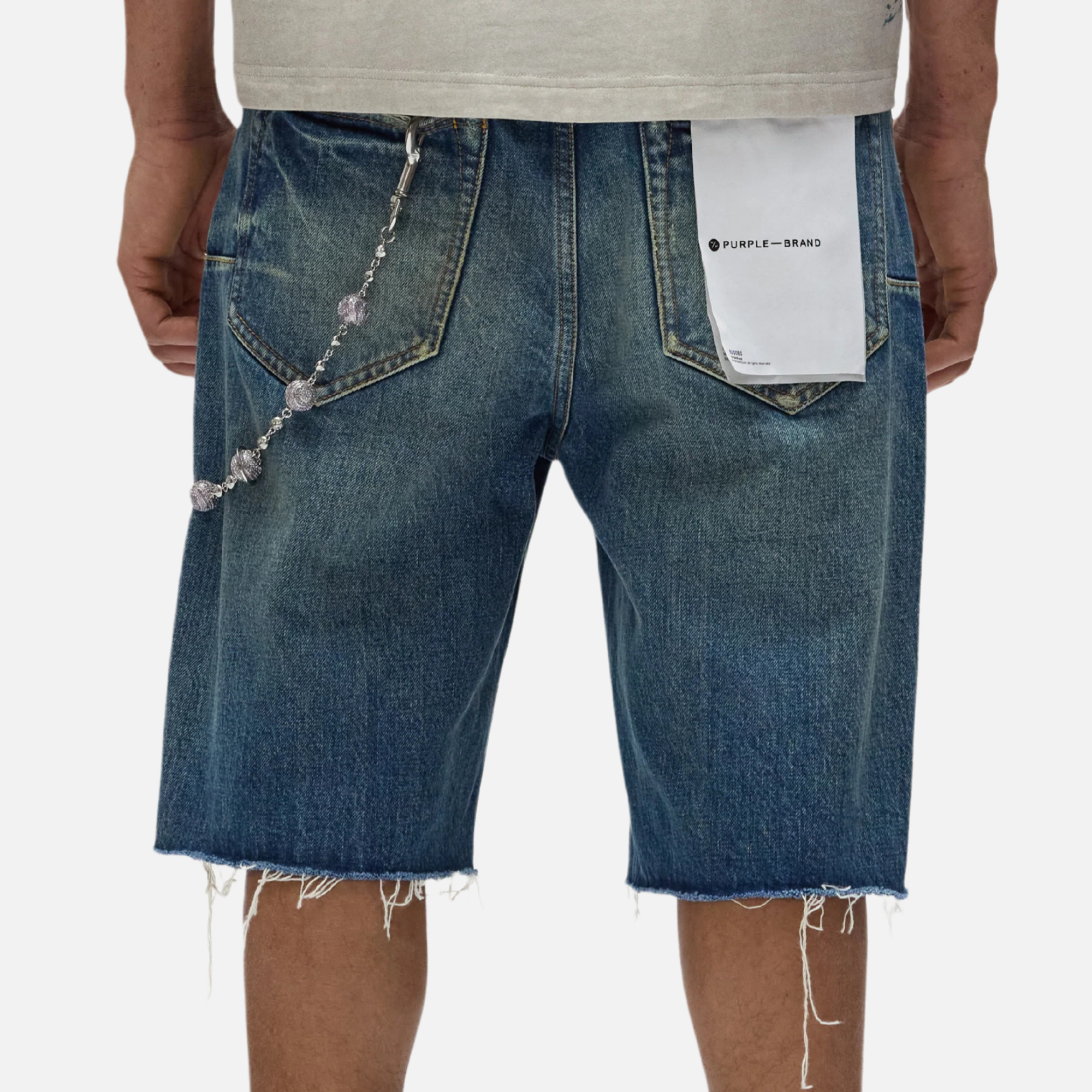 Purple Brand Worn Vintage Denim Shorts