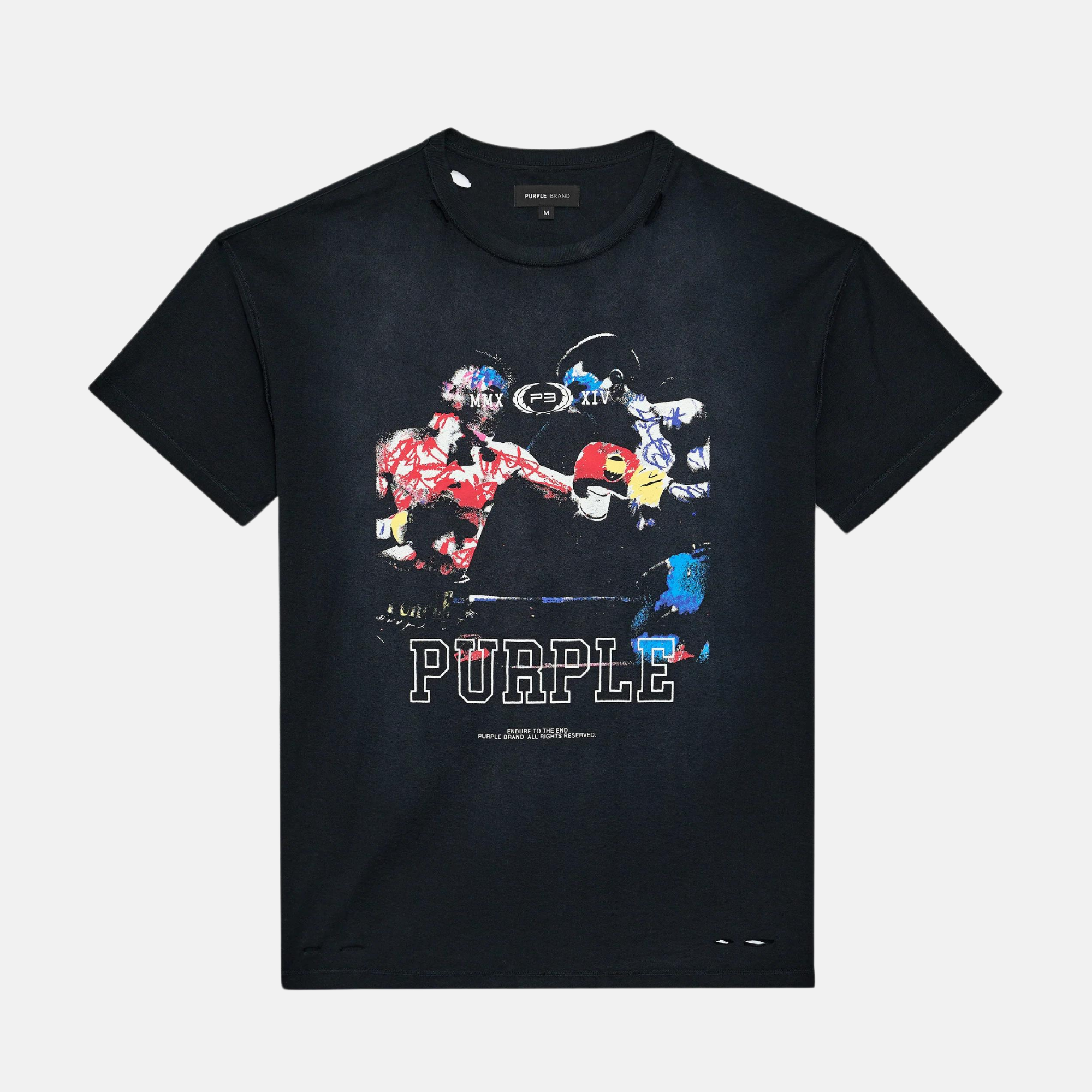Purple Brand Black Fight Night T-Shirt