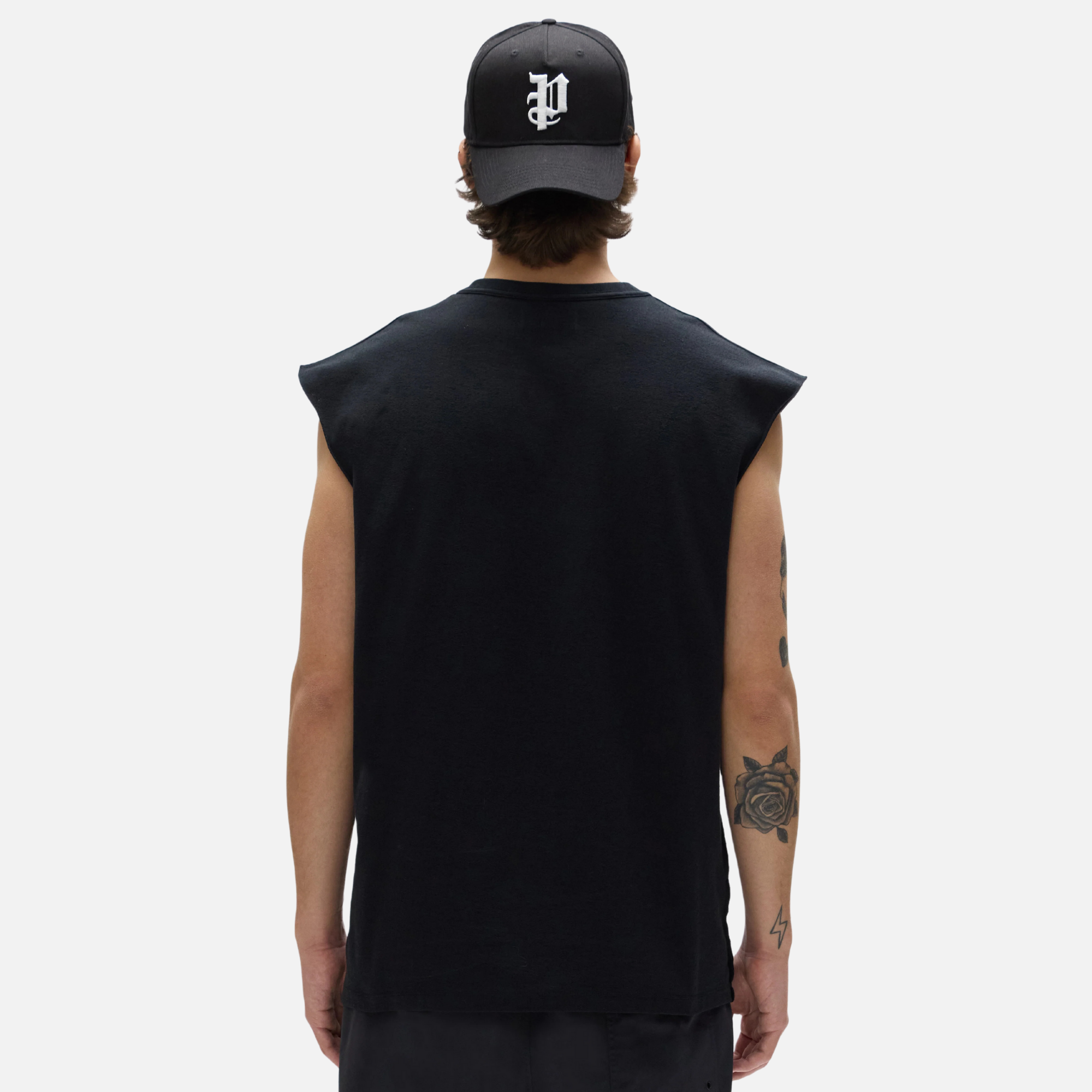 Purple Brand Black Sleevless Star Tank Top