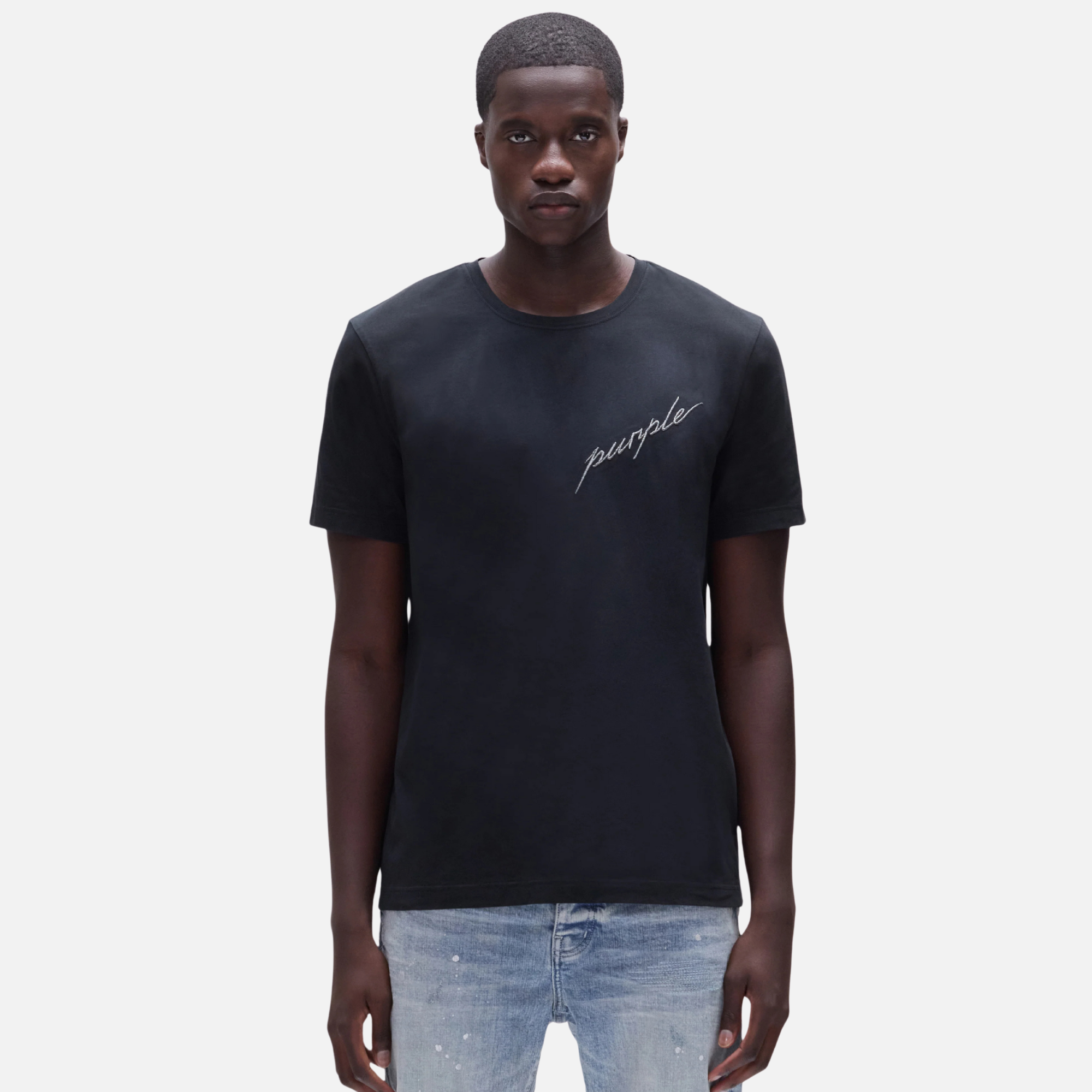 Purple Brand Black Signature T-Shirt
