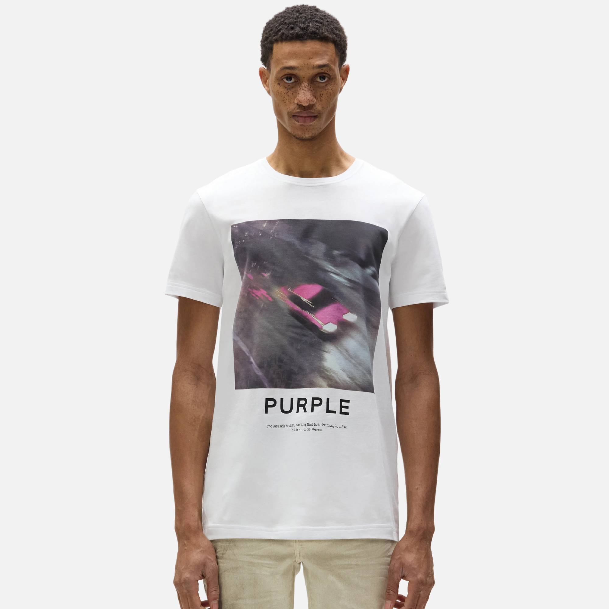 Purple Brand White Speed T-Shirt – Puffer Reds Purple Brand White Speed T-Shirt – Puffer Reds