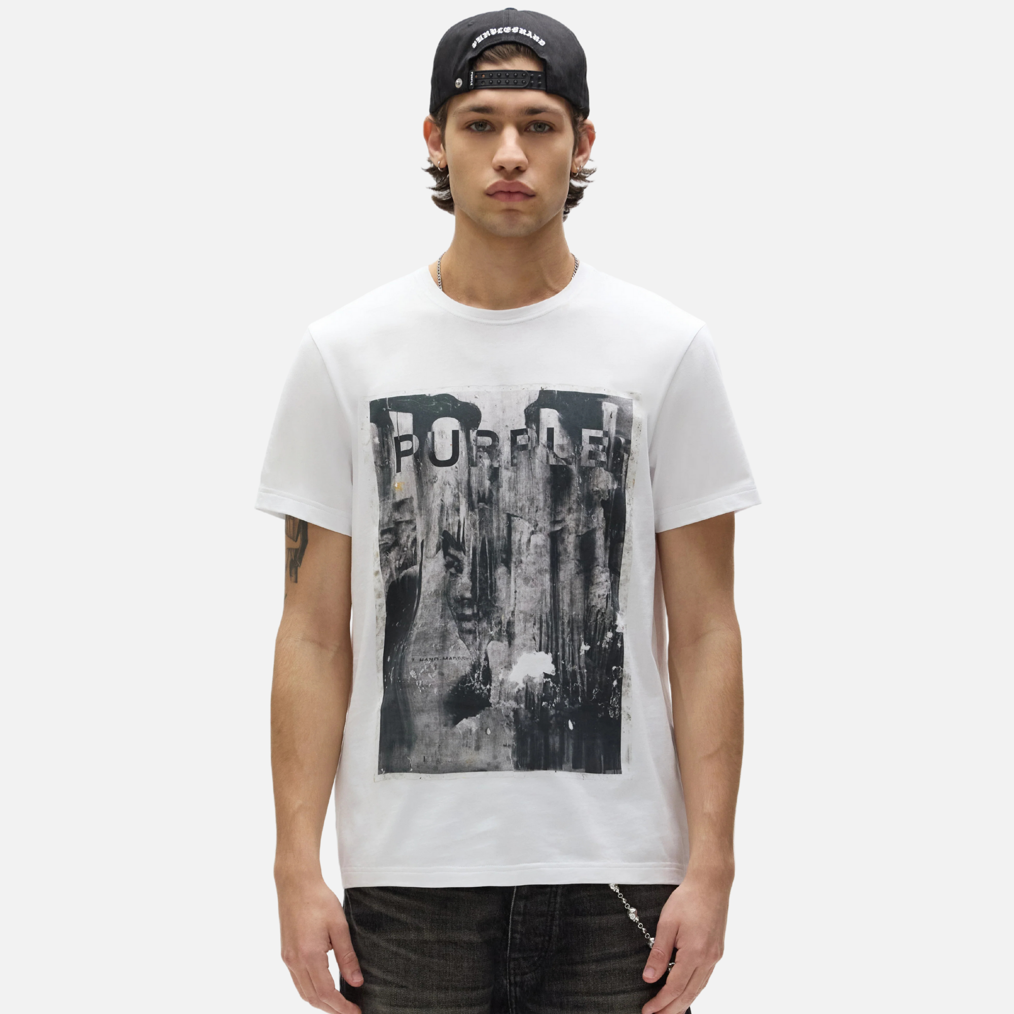 Purple Brand White Parking Lot T-Shirt