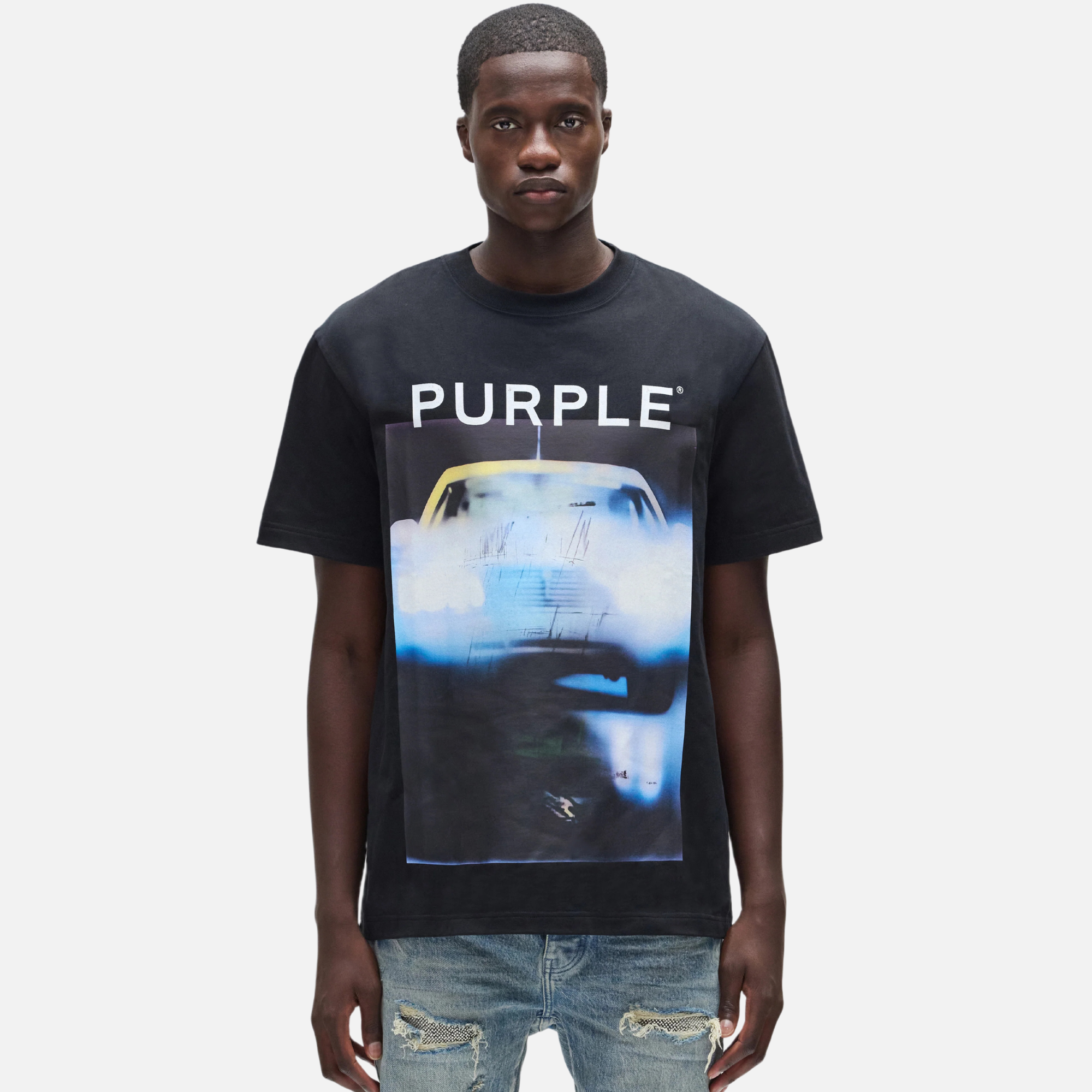 Purple Brand Black Headlights T-Shirt