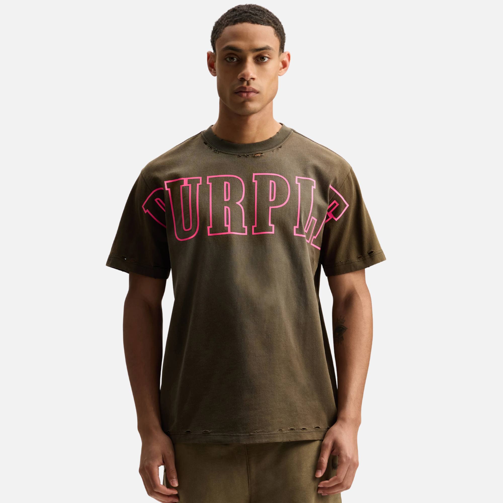Purple Brand Slab Outline T-Shirt