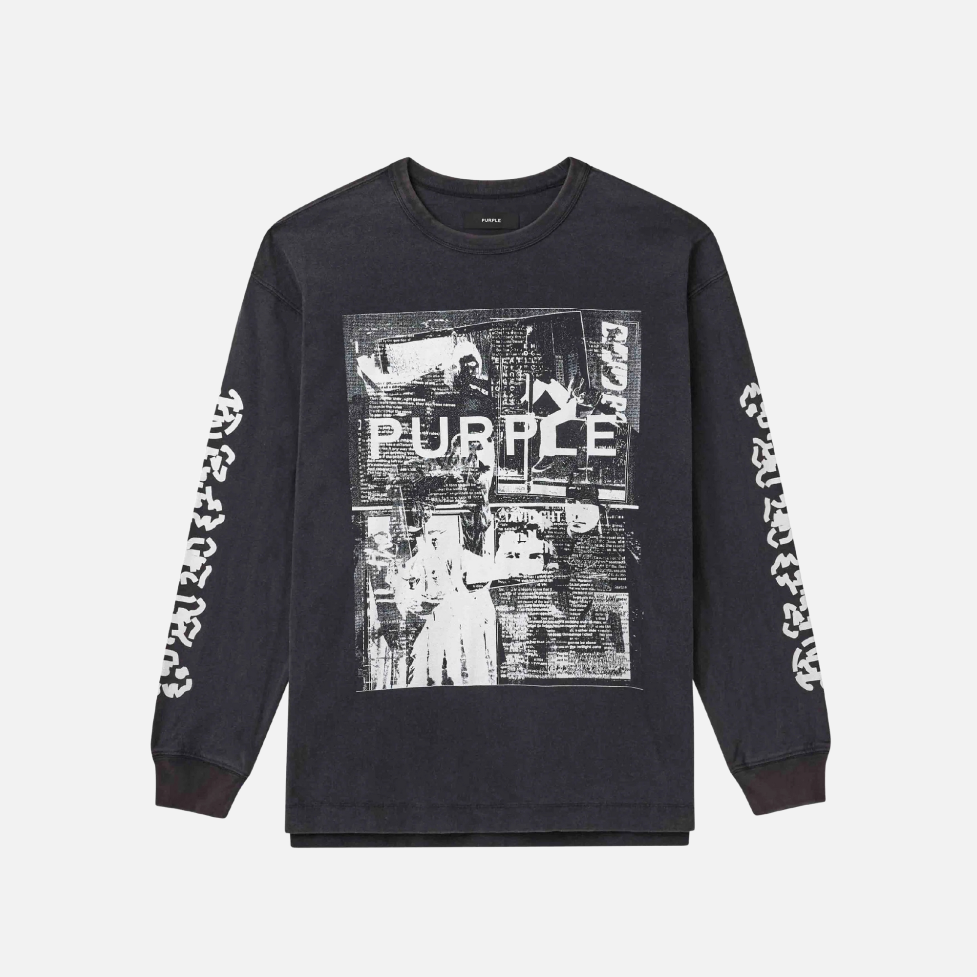 Purple Brand Black Discord Long Sleeve T-Shirt