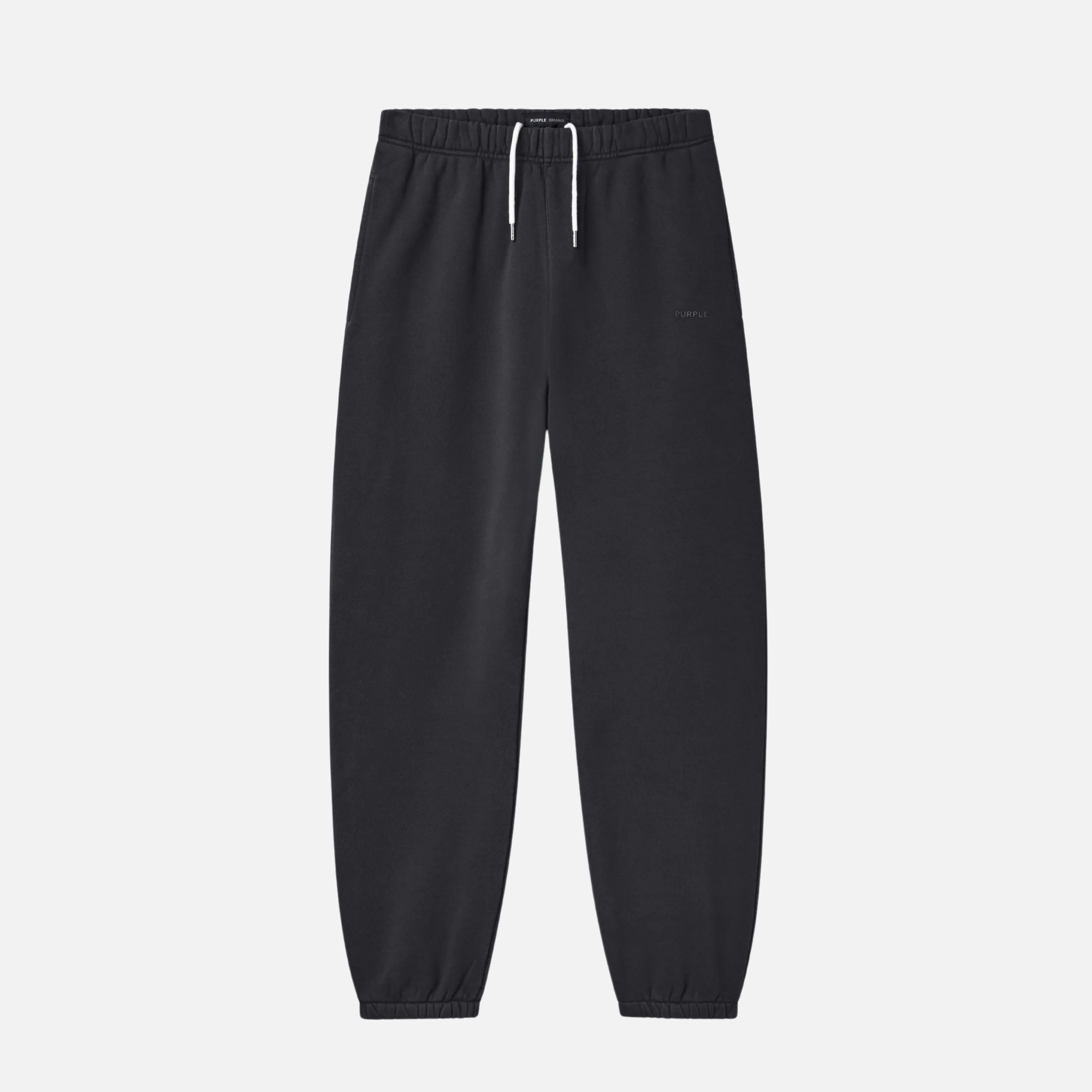 Purple Brand Black Basic Sweatpants