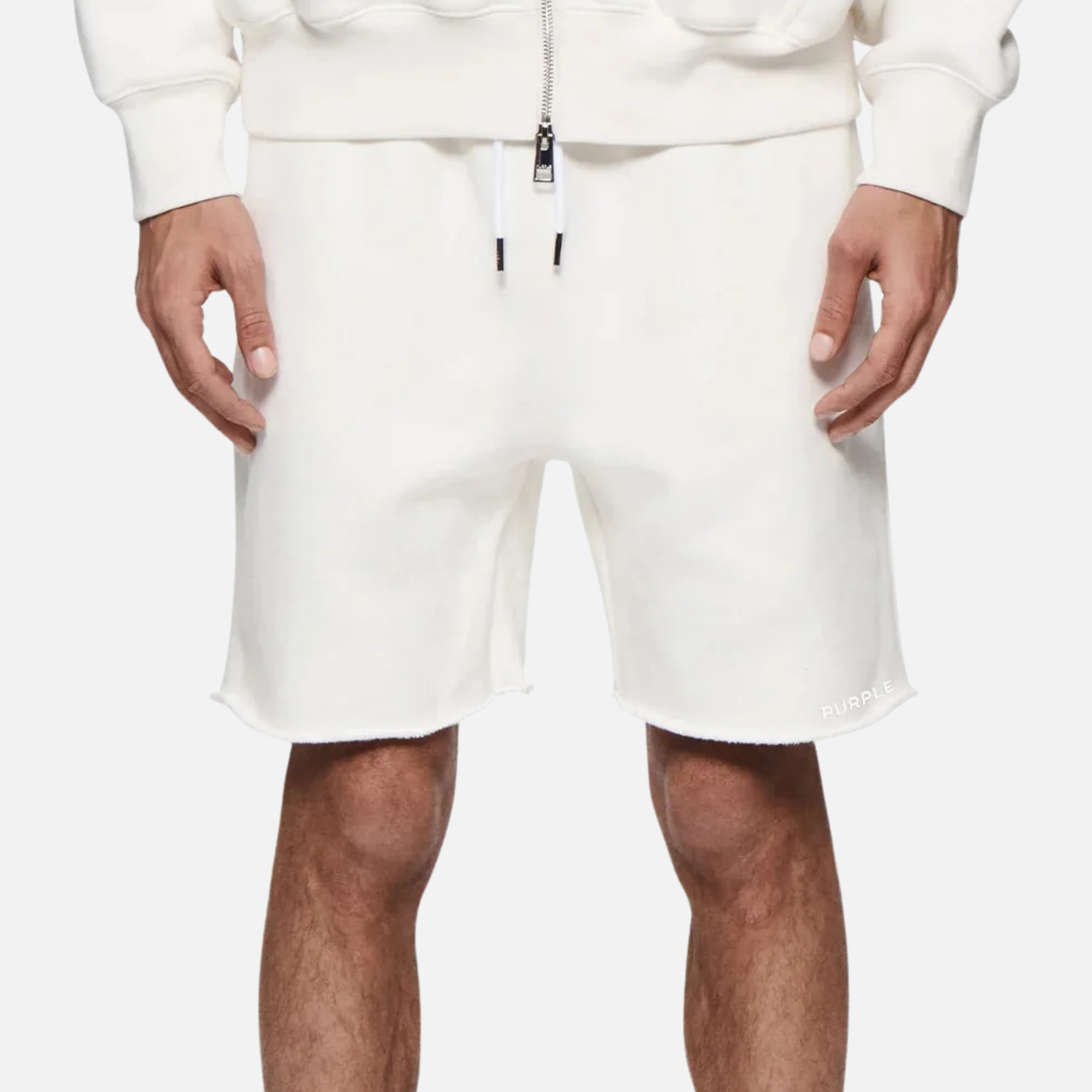 Purple Brand Off White Basic Sweatshorts
