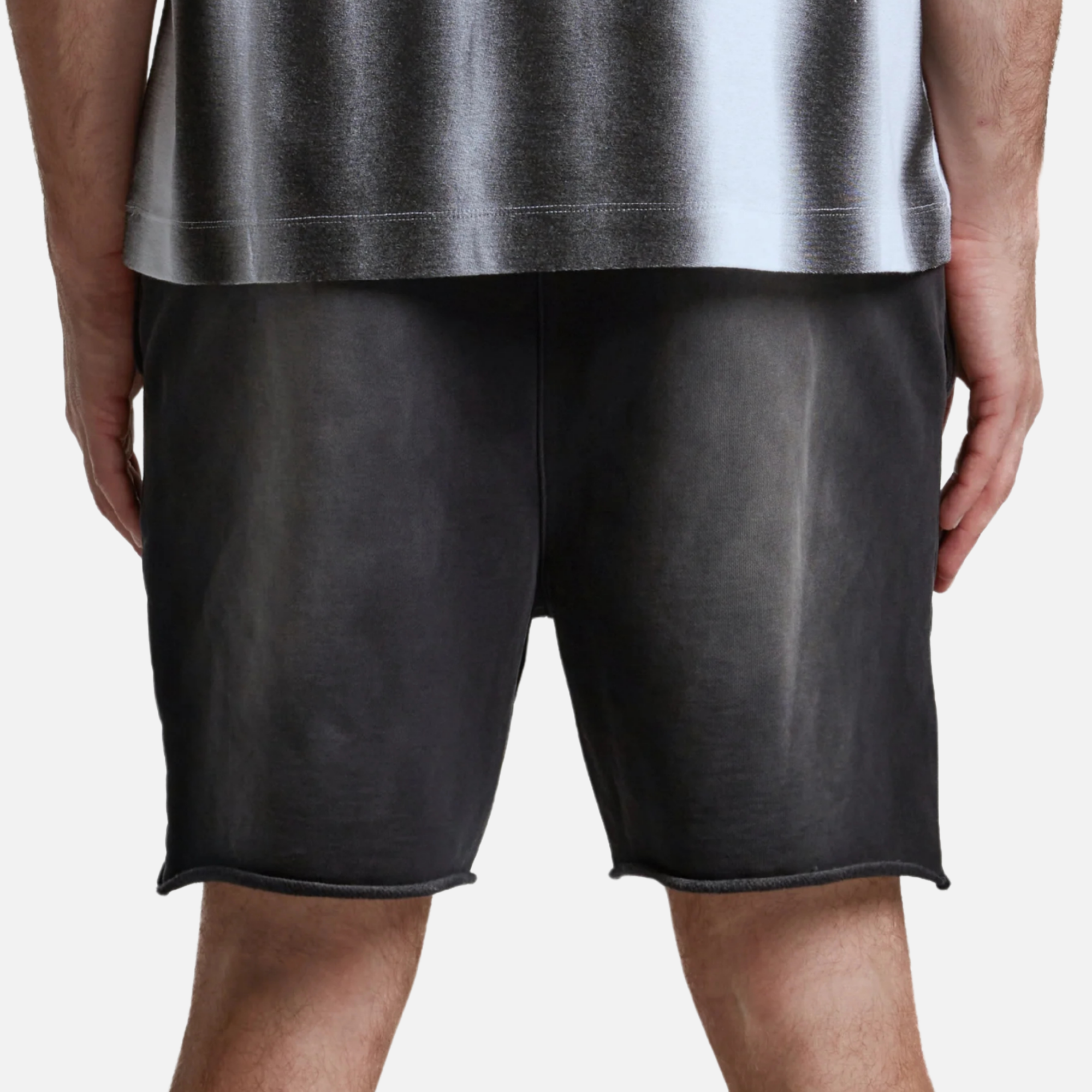 Purple Brand Black Heavyweight Fleece Shorts