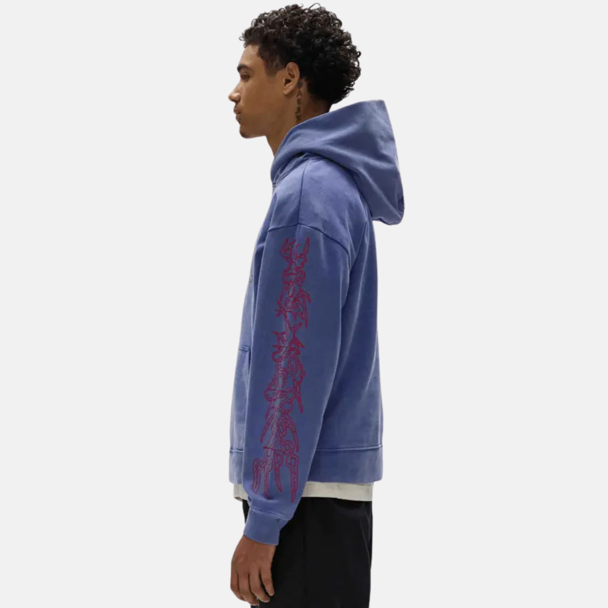 Purple Brand Blue Arched Gothic Hoodie