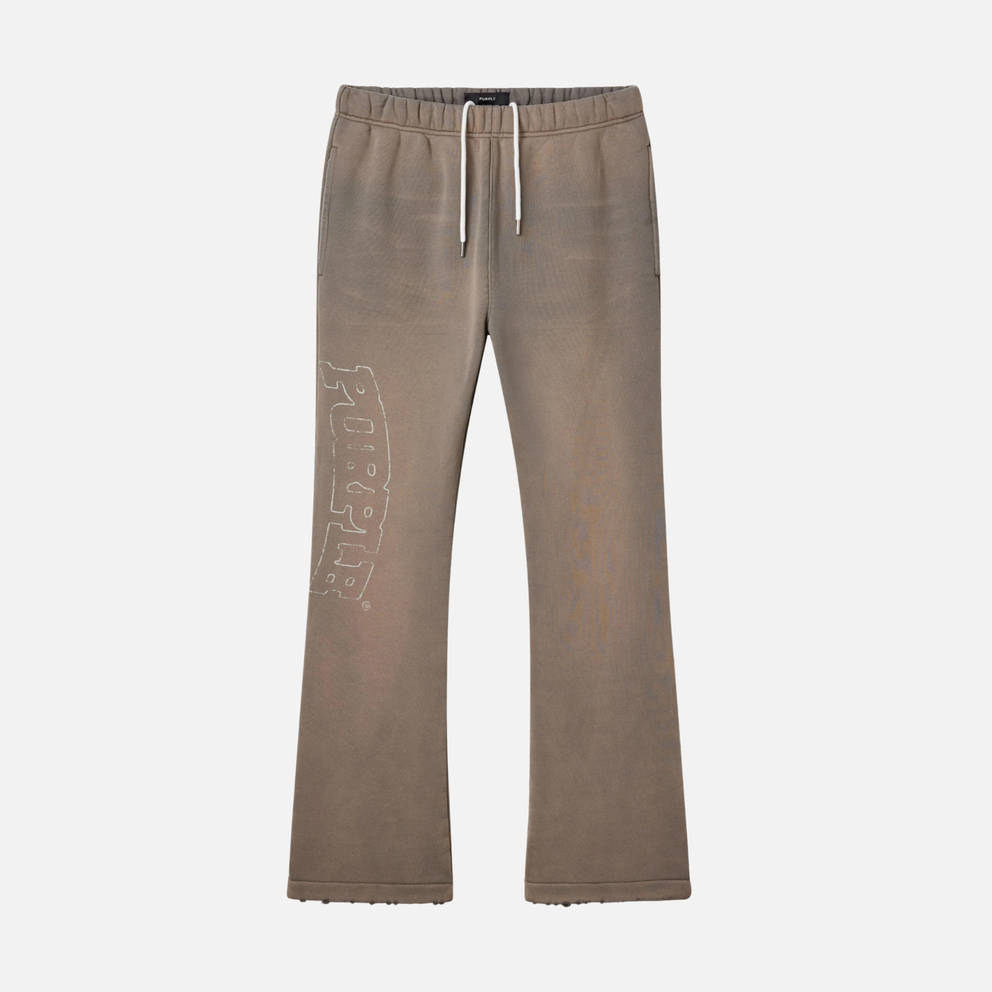 Purple Brand Gray Slab Outline Sweatpants