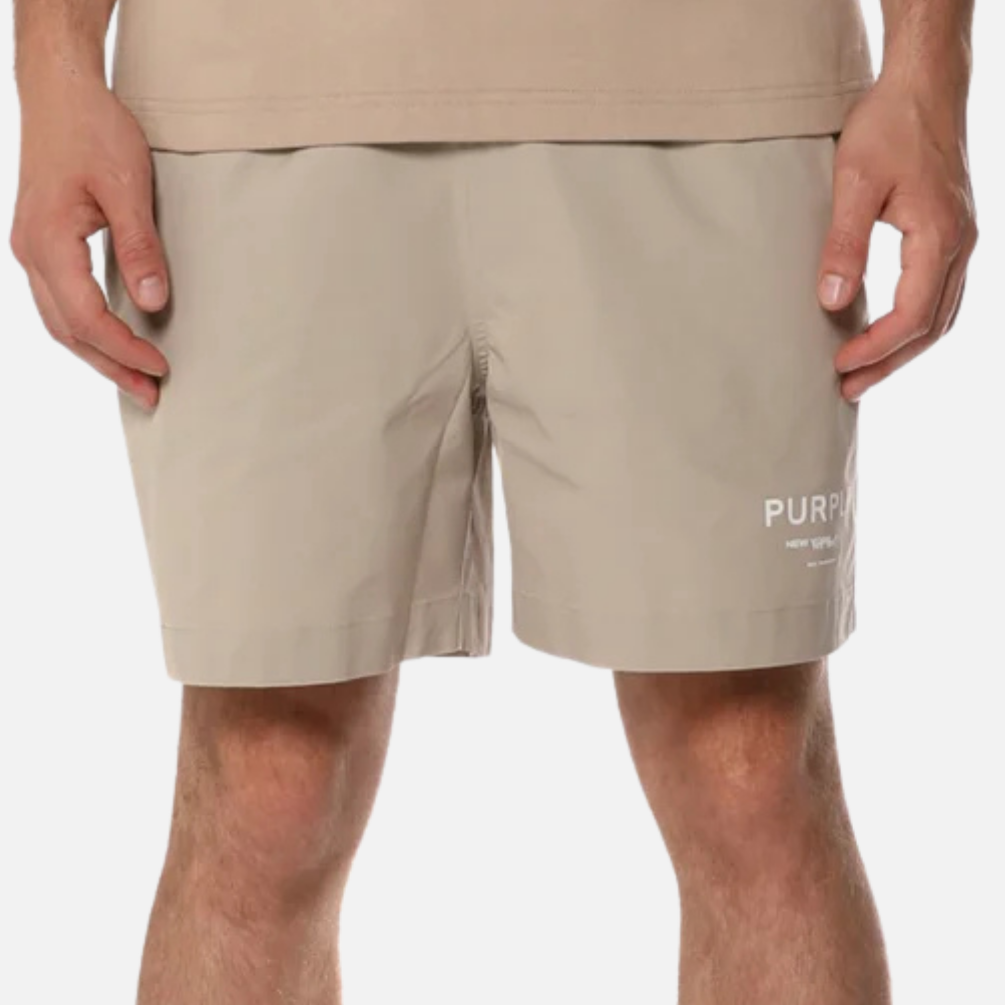 Purple Brand Taupe Brown All Round Showroom Shorts