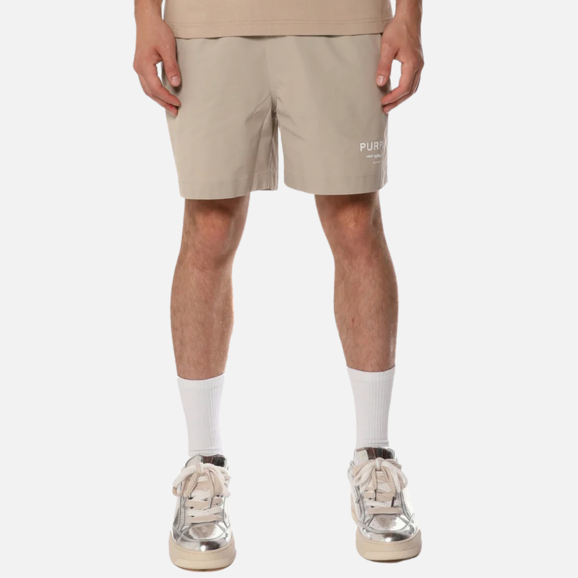 Purple Brand Taupe Brown All Round Showroom Shorts
