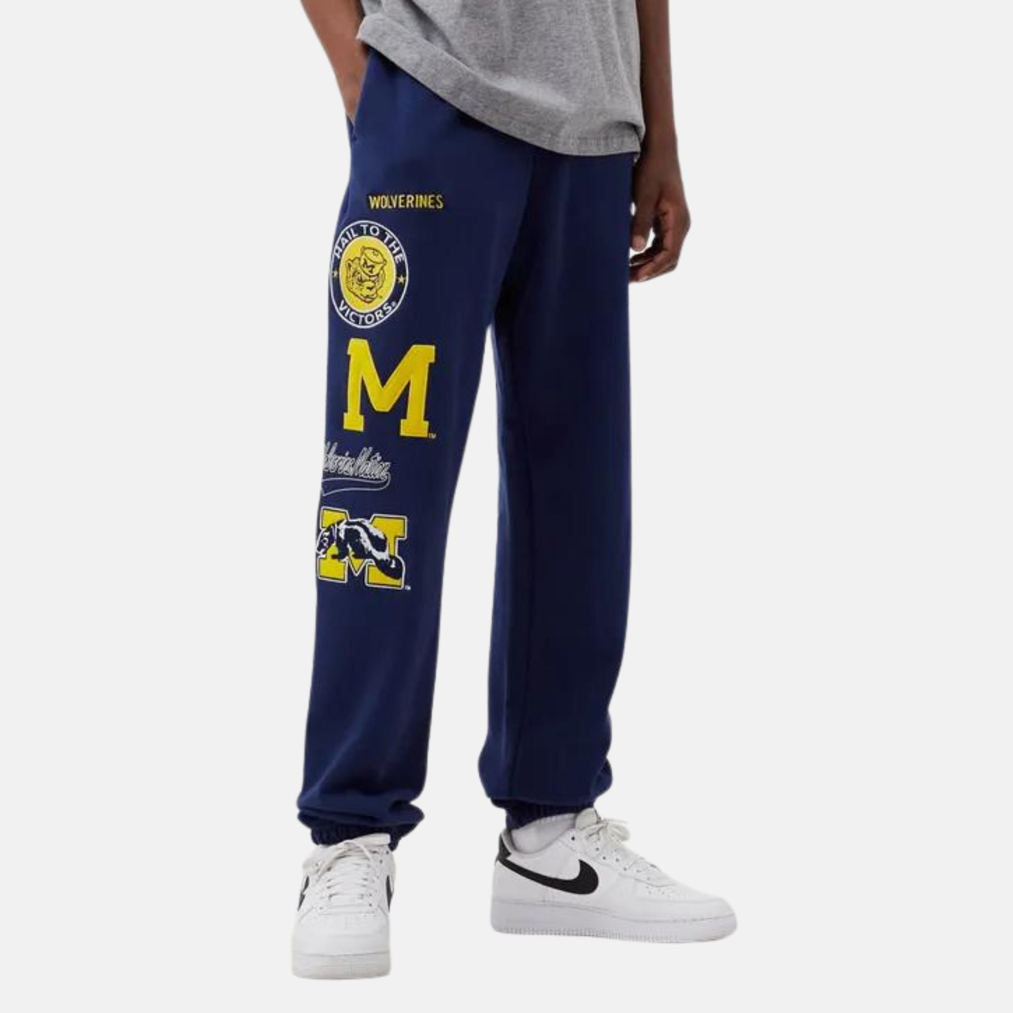 Mitchell Ness NCAA City Collection University of Michigan Fleece Pants