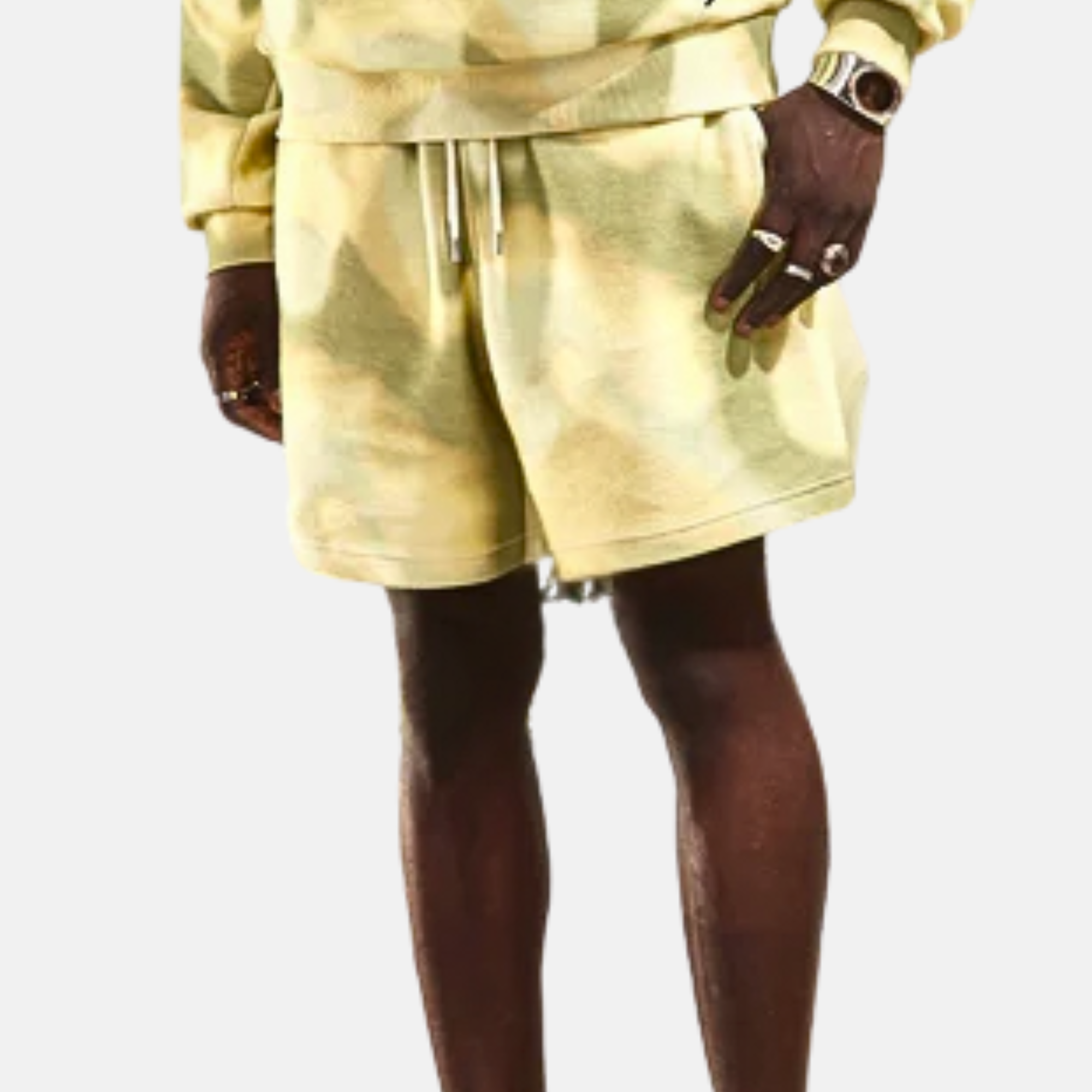 Paper Planes Relaxed Airbrush Camo Shorts