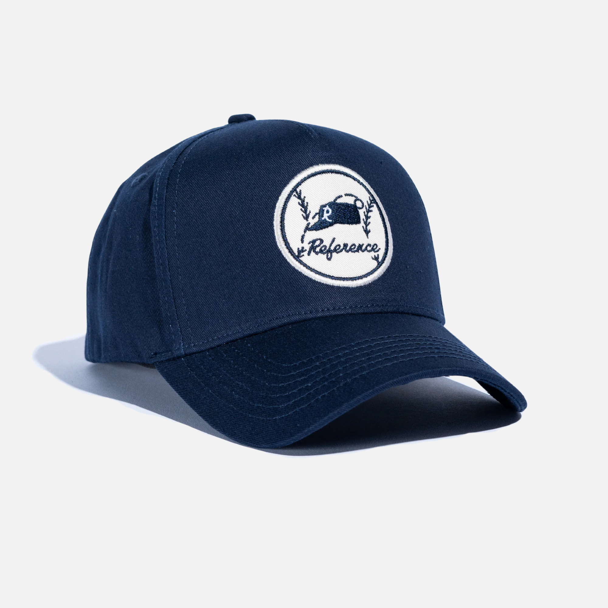 Reference Navy Vintage Patch Snapback Hat