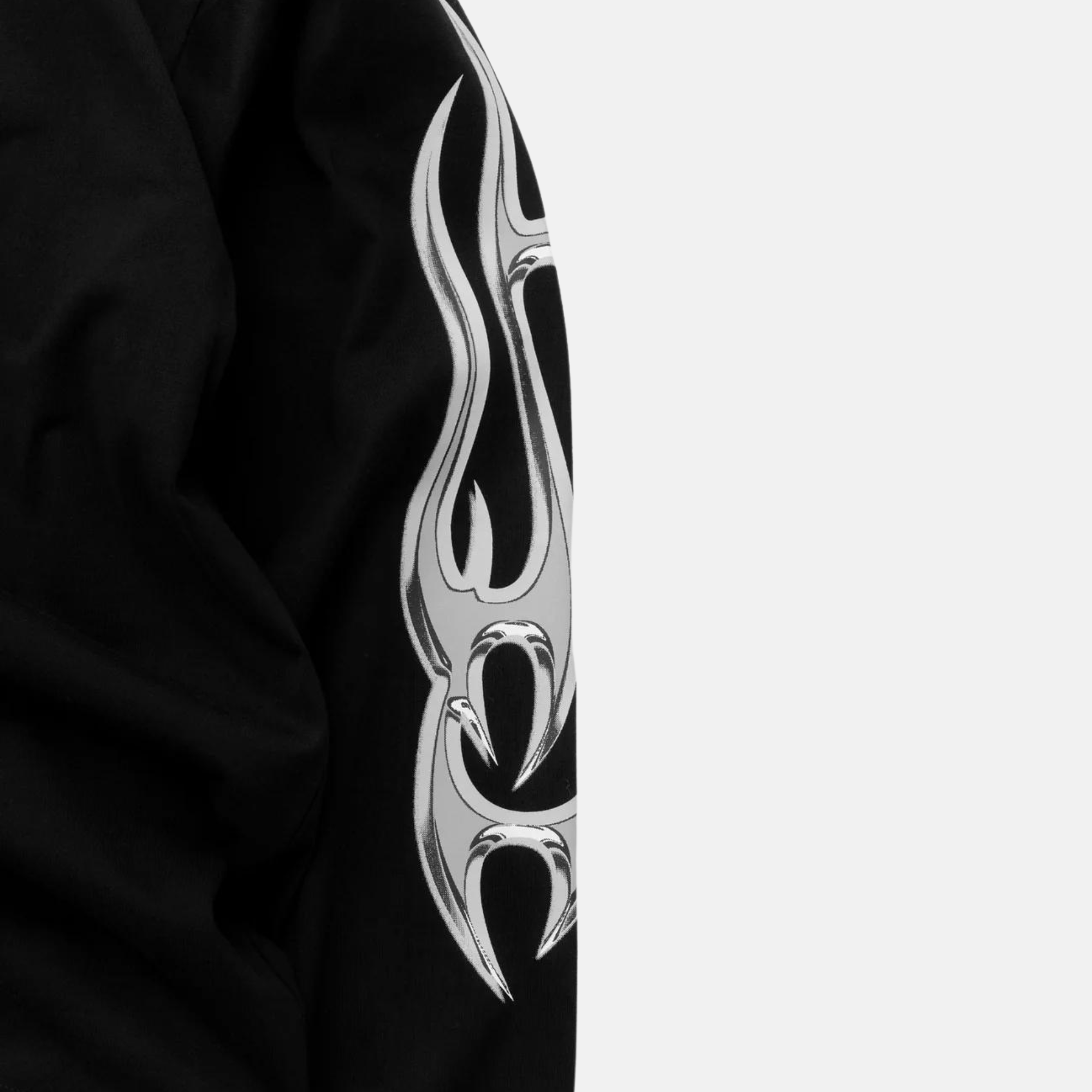 Stampd Chrome Flame Long Sleeve Relaxed T-Shirt