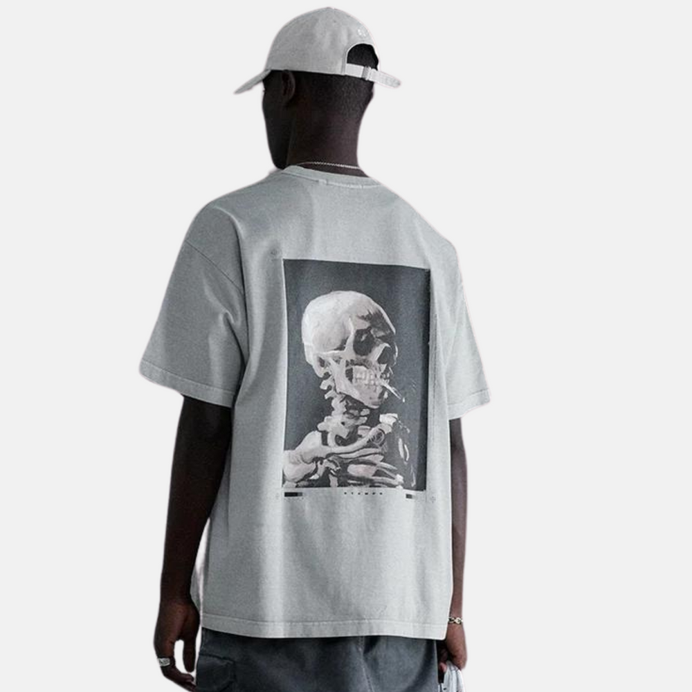 Stampd Skeleton Garment Dye Relaxed Fog T-Shirt V2