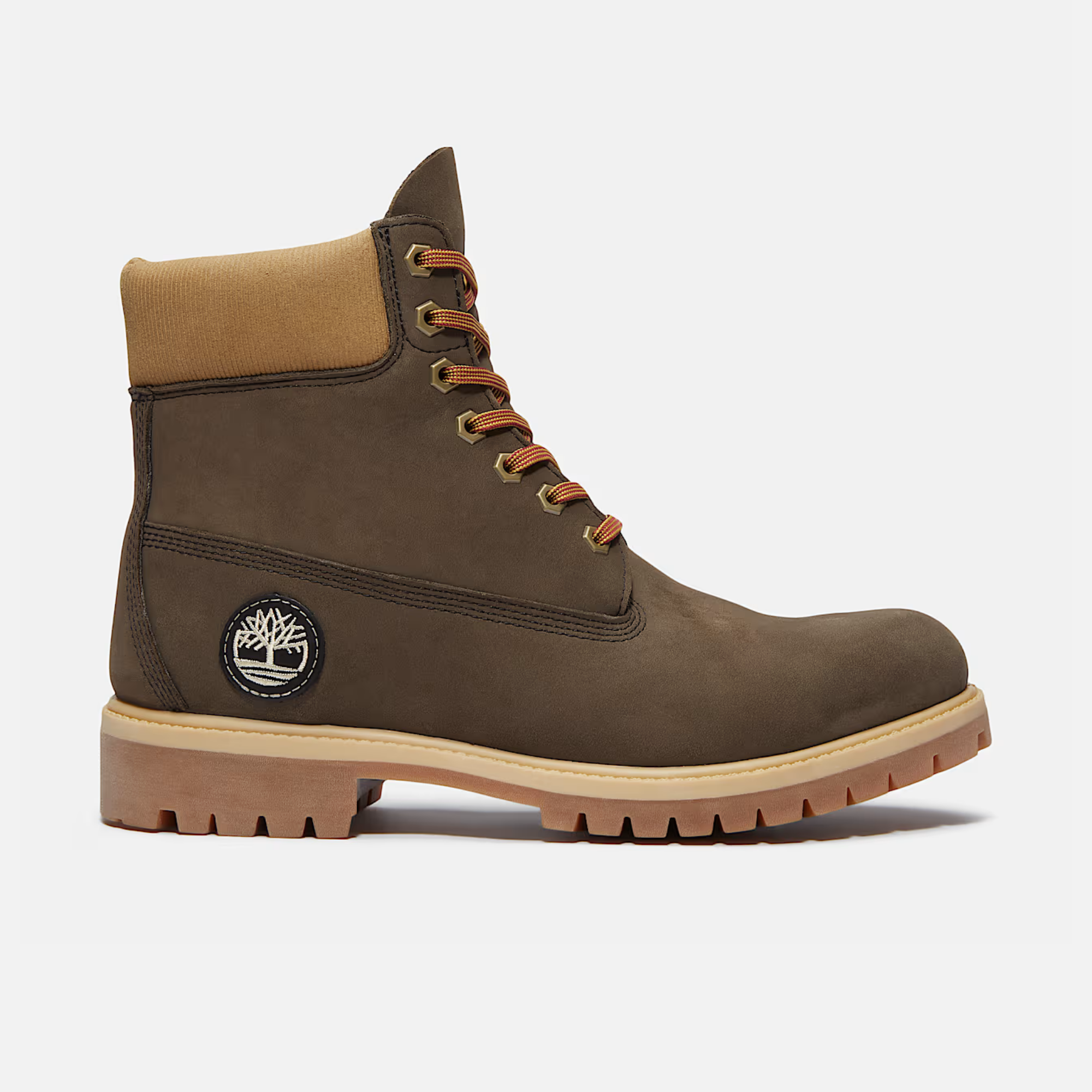 Timberland Premium 6-Inch Dark Brown Nubuck Boots