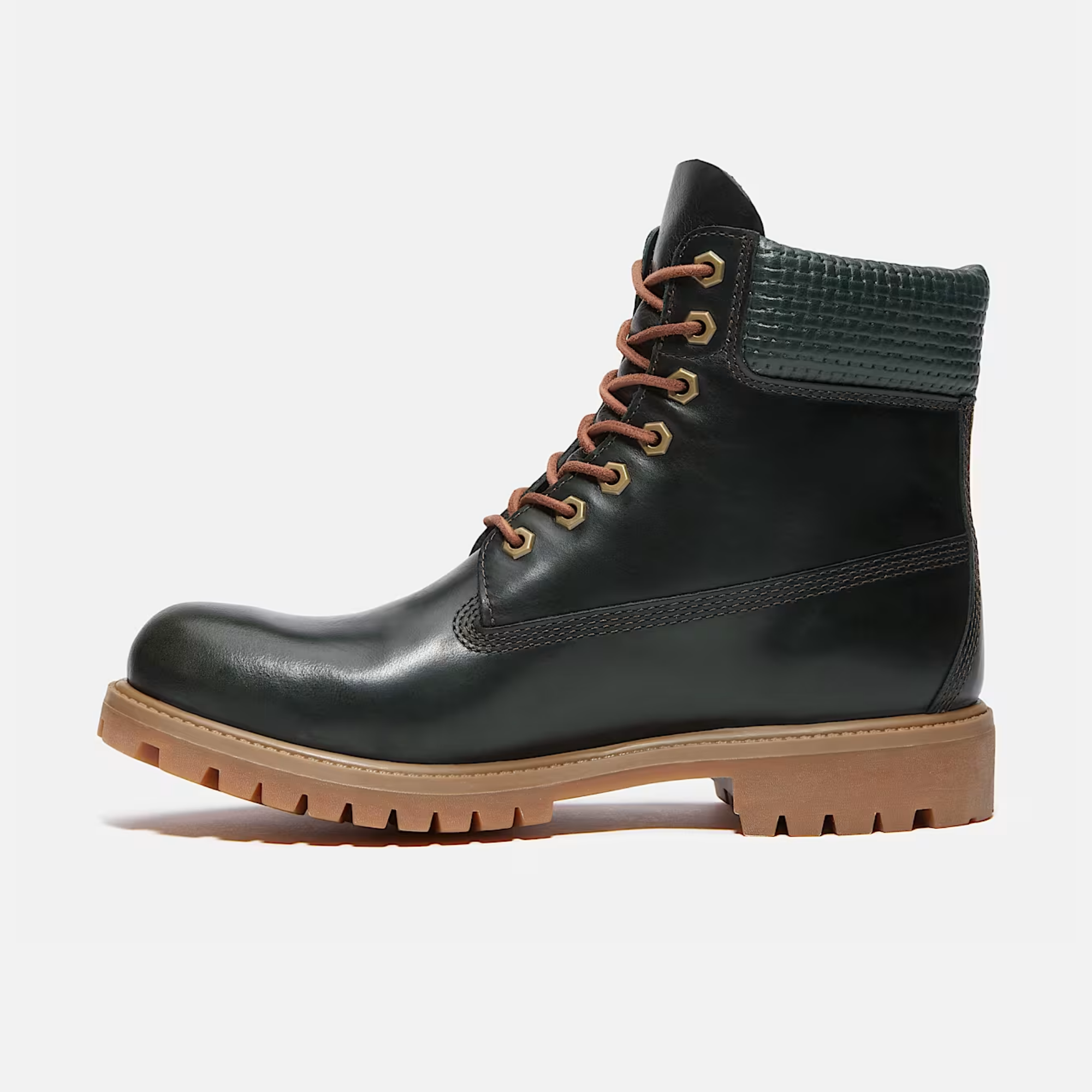 Timberland Premium 6-Inch Dark Green Full Grain Boots