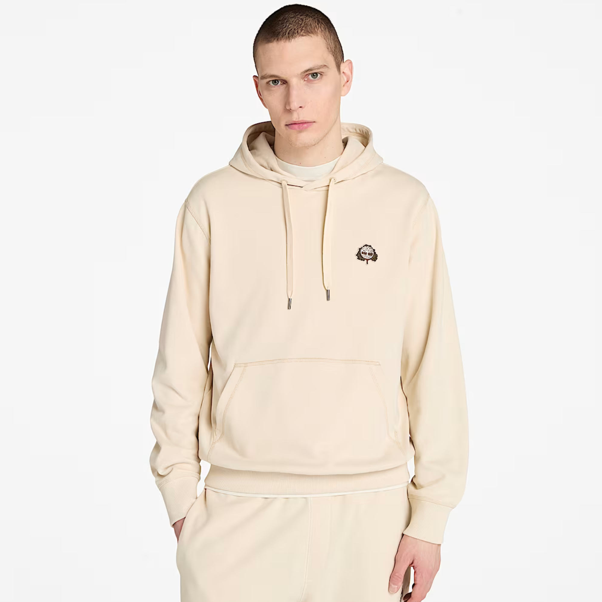 Timberland Angora Tree Logo Patch Hoodie – Puffer Reds