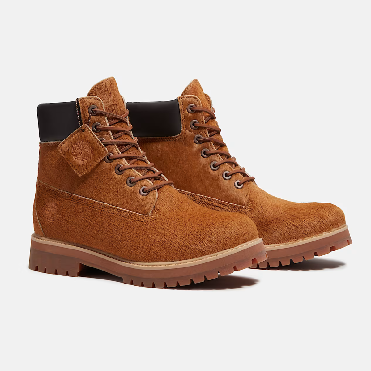 Timberland Heritage 6-Inch Medium Brown Hair On Boot