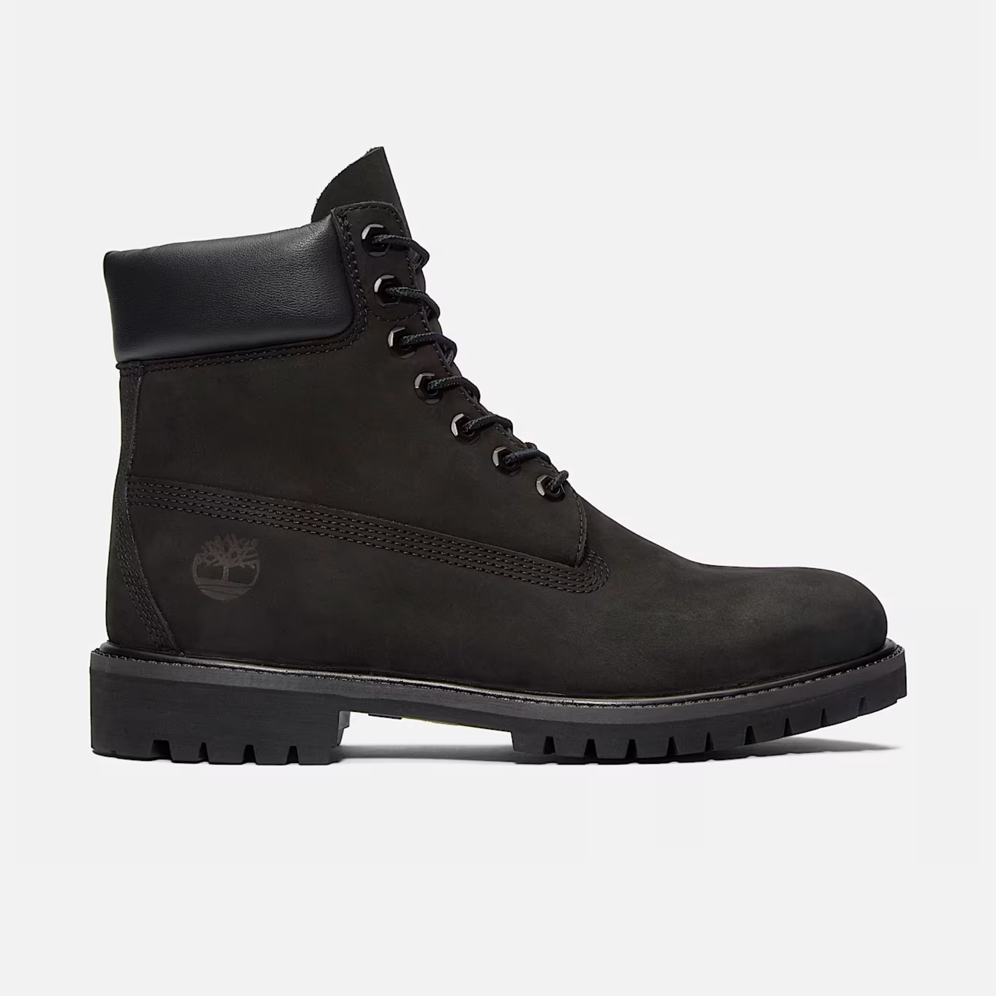 Timberland Premium 6-Inch Waterproof Black Nubuck Boots