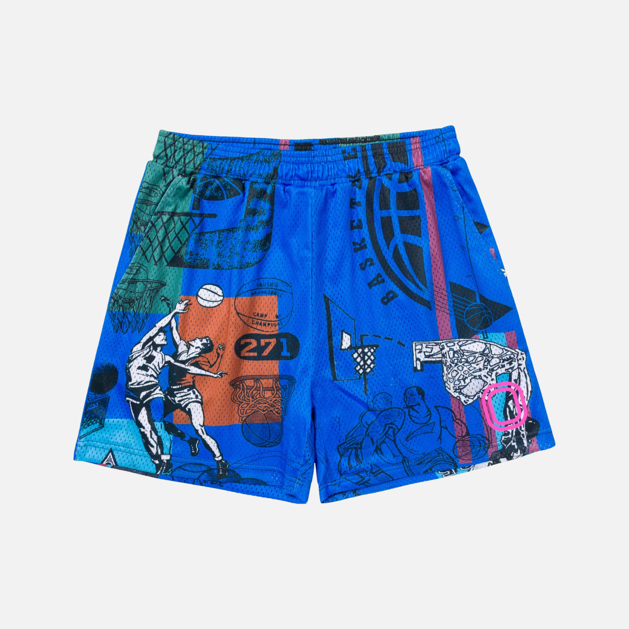 Overtime Blue Vintage Mesh Shorts – Puffer Reds