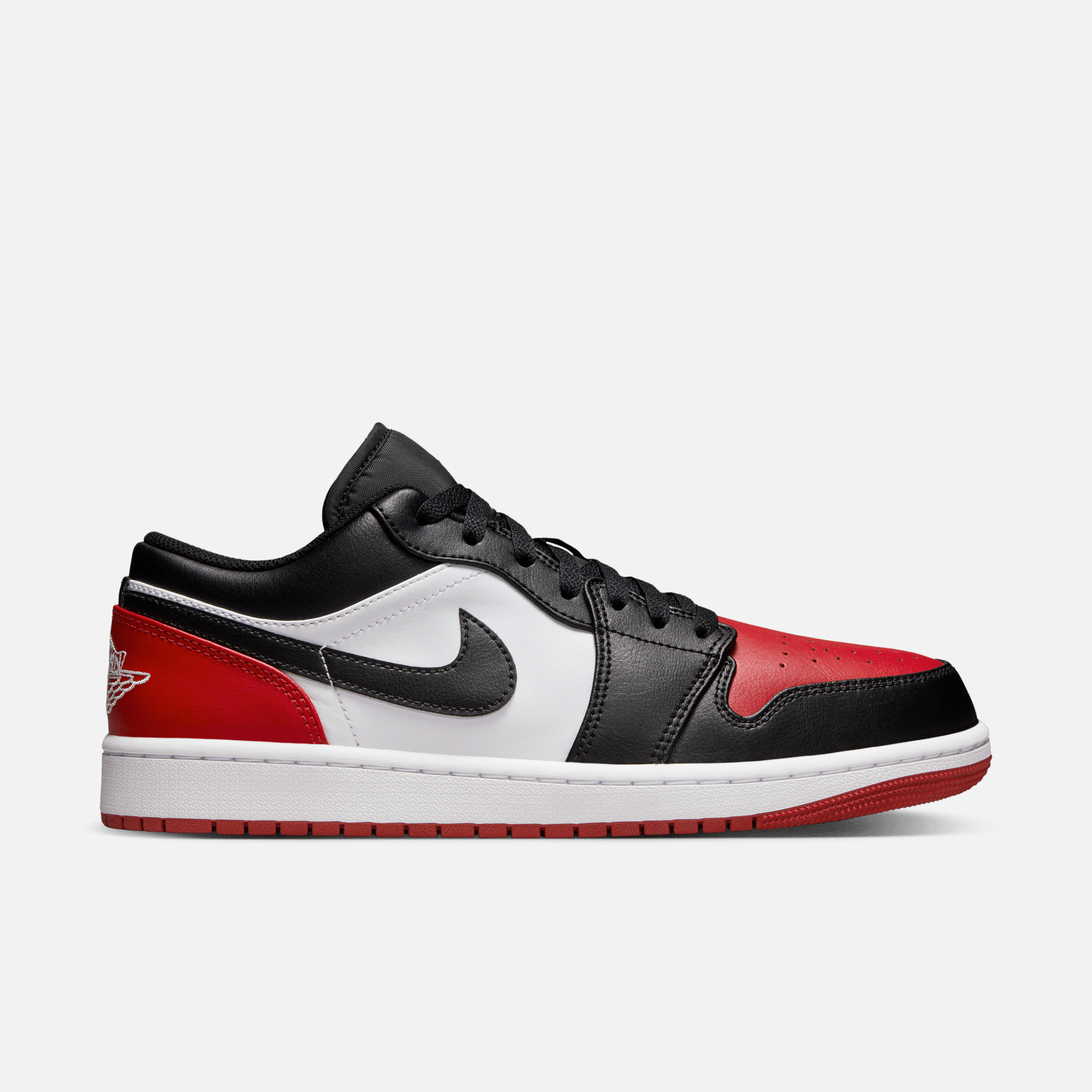Air Jordan 1 Low Bred Toe 2.0 Puffer Reds