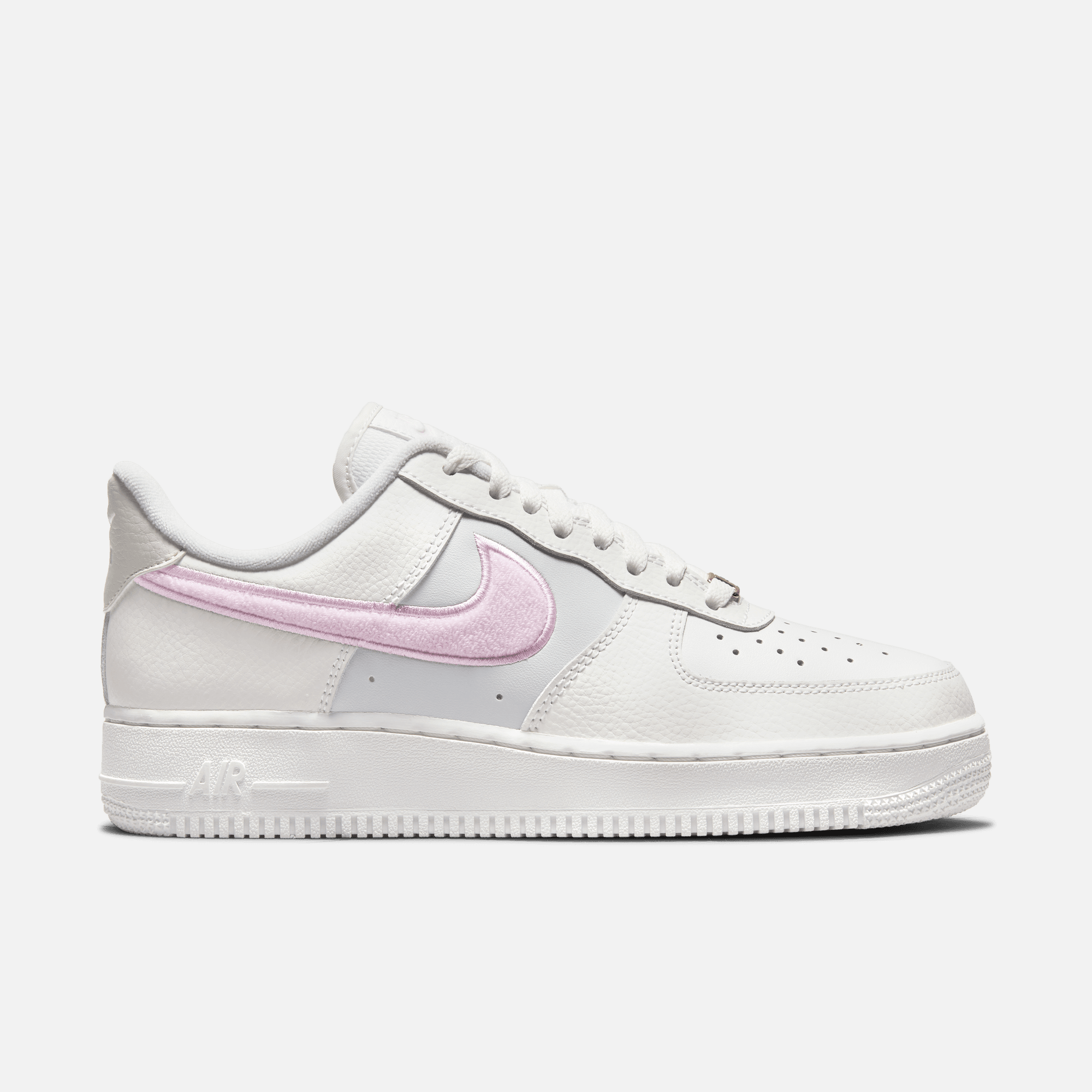 White air force with 2025 pink tick