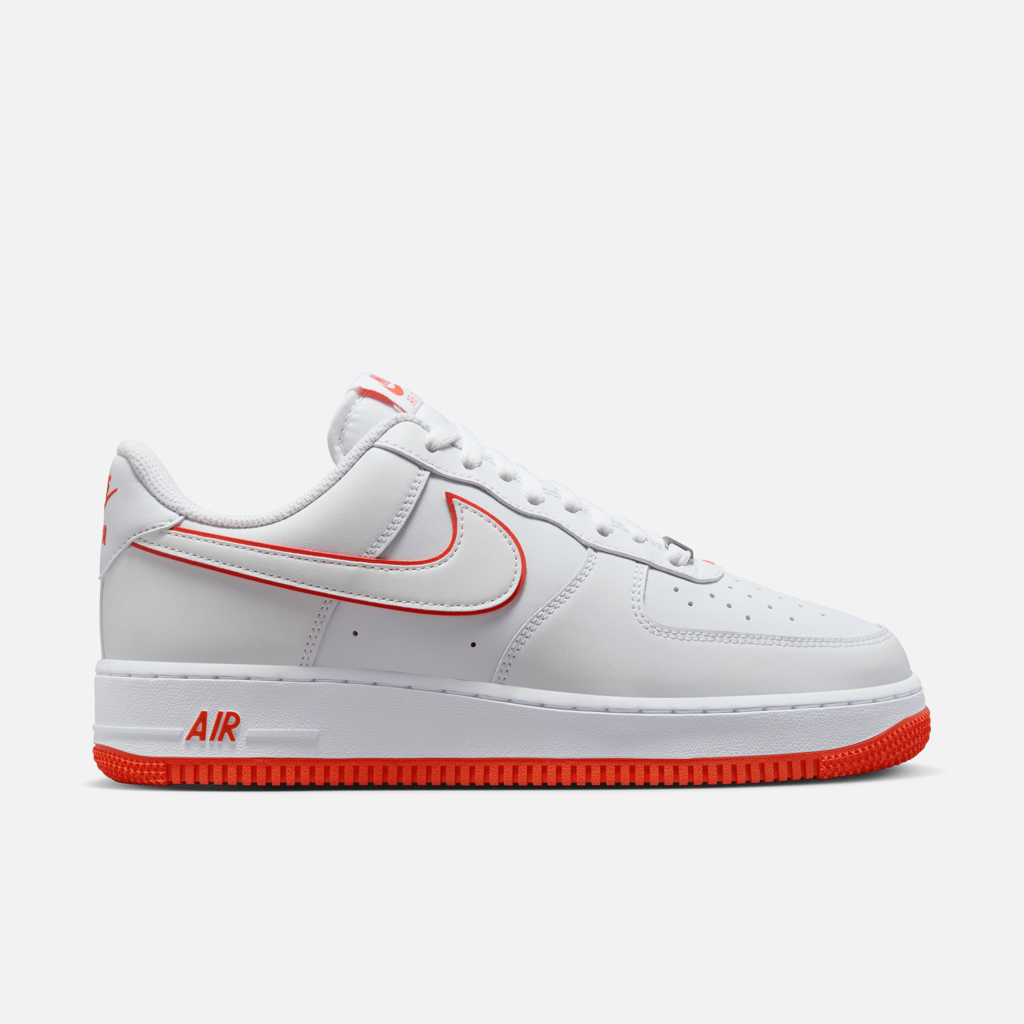 Nike air force 1 2025 low red and white