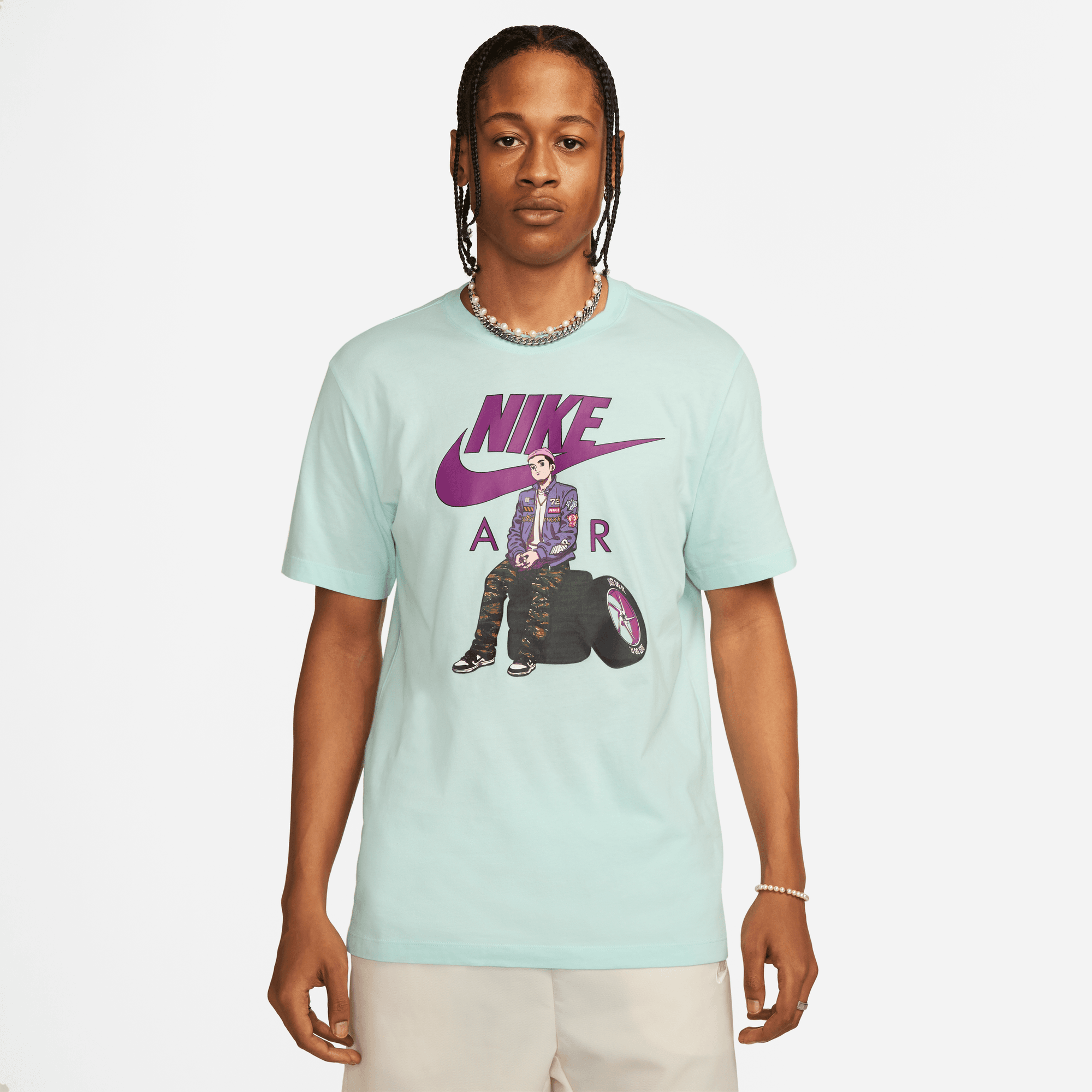 Nike air online t shirt green