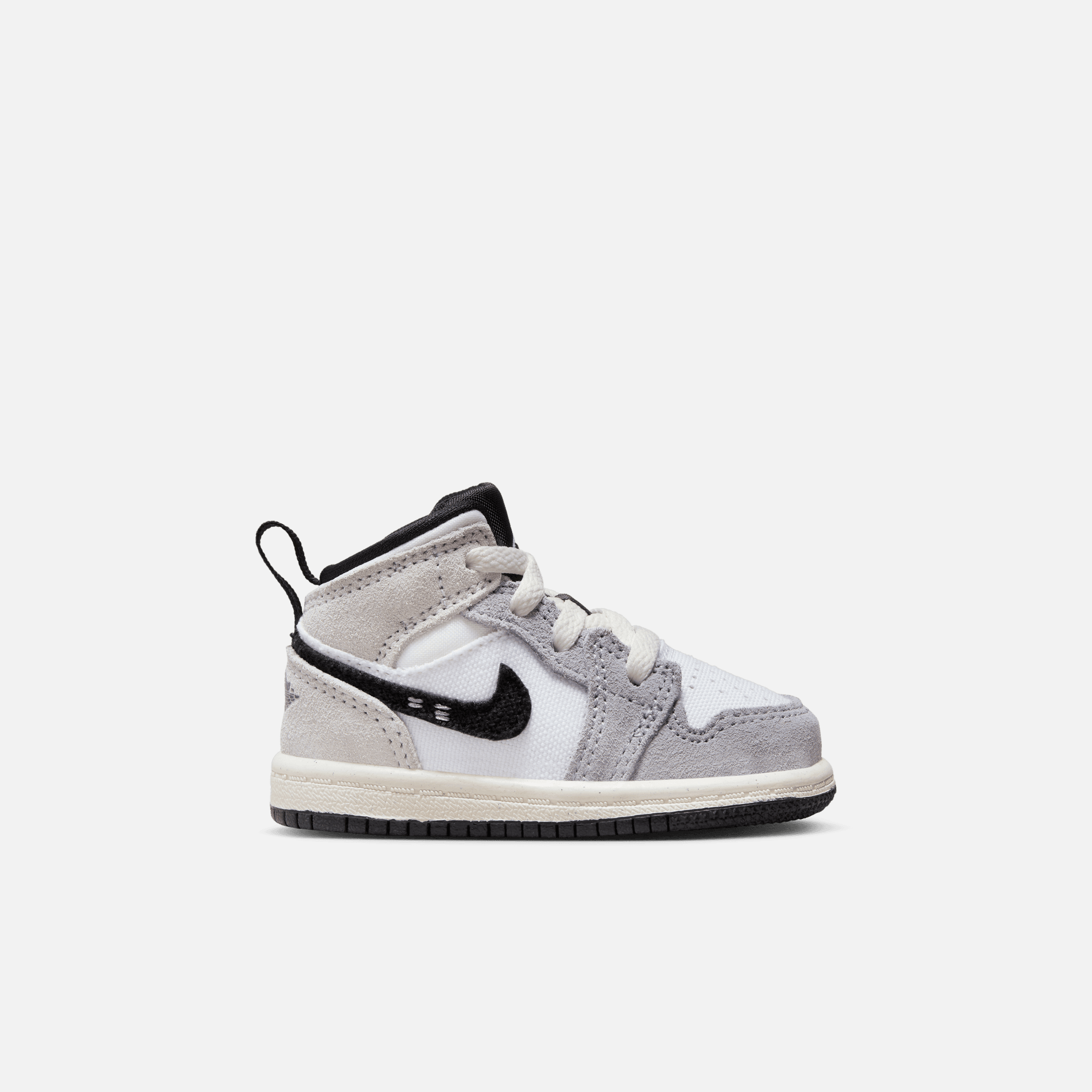 Air Jordan Kids' 1 Mid SE Craft Cement Grey (PS)