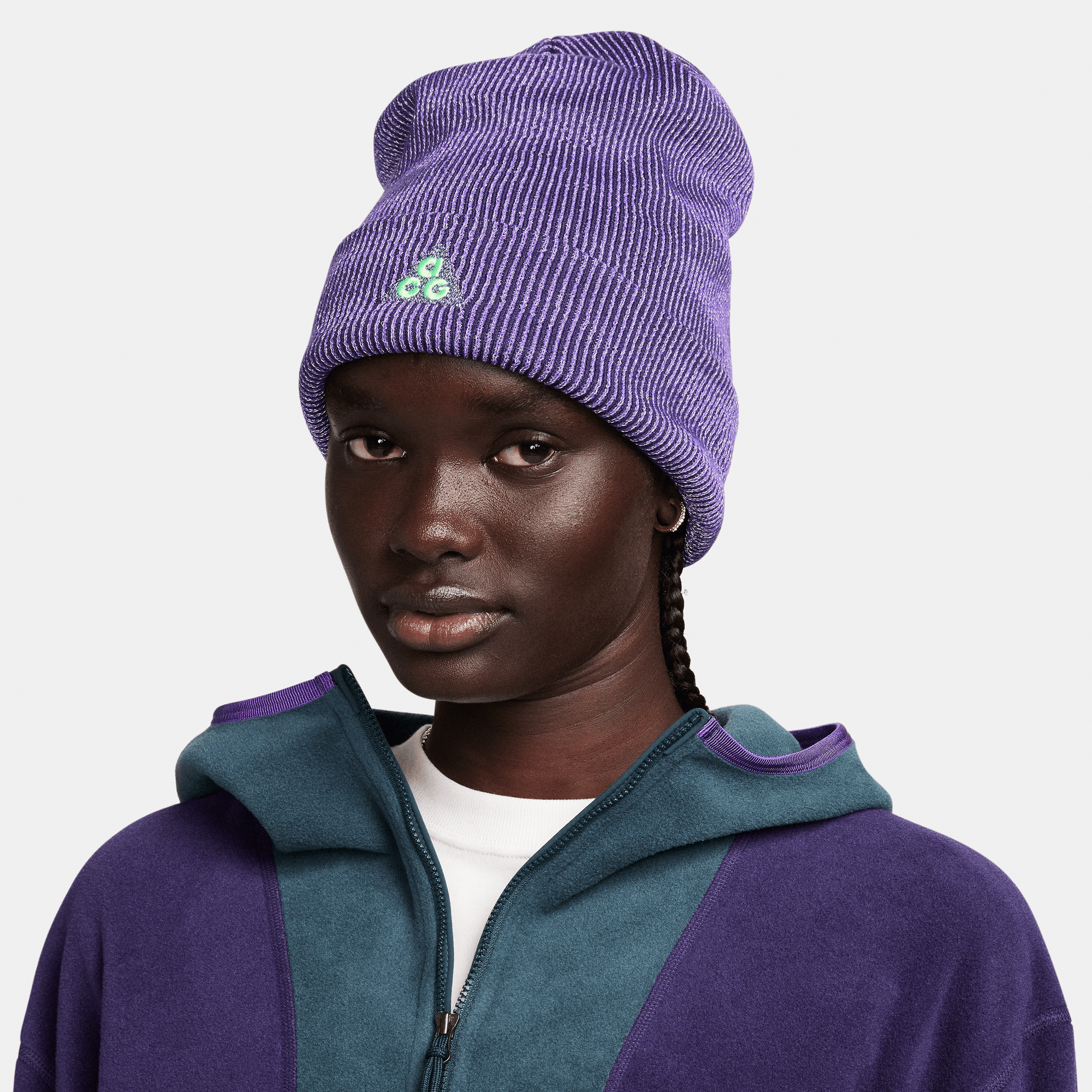 Nike Sportswear PEAK BEANIE UNISEX - Bonnet - purple cosmos/white/violet -  ZALANDO.BE