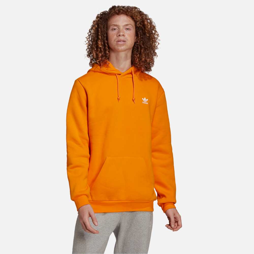 Adidas trefoil sale orange hoodie