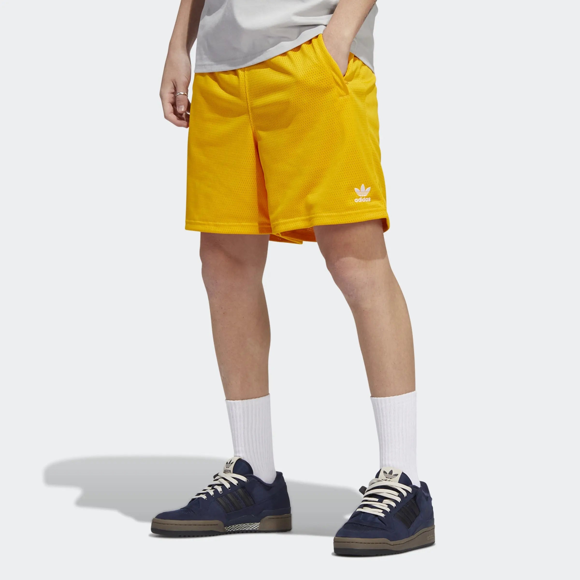 Adidas Essentials Mesh Short Gold - Puffer Reds