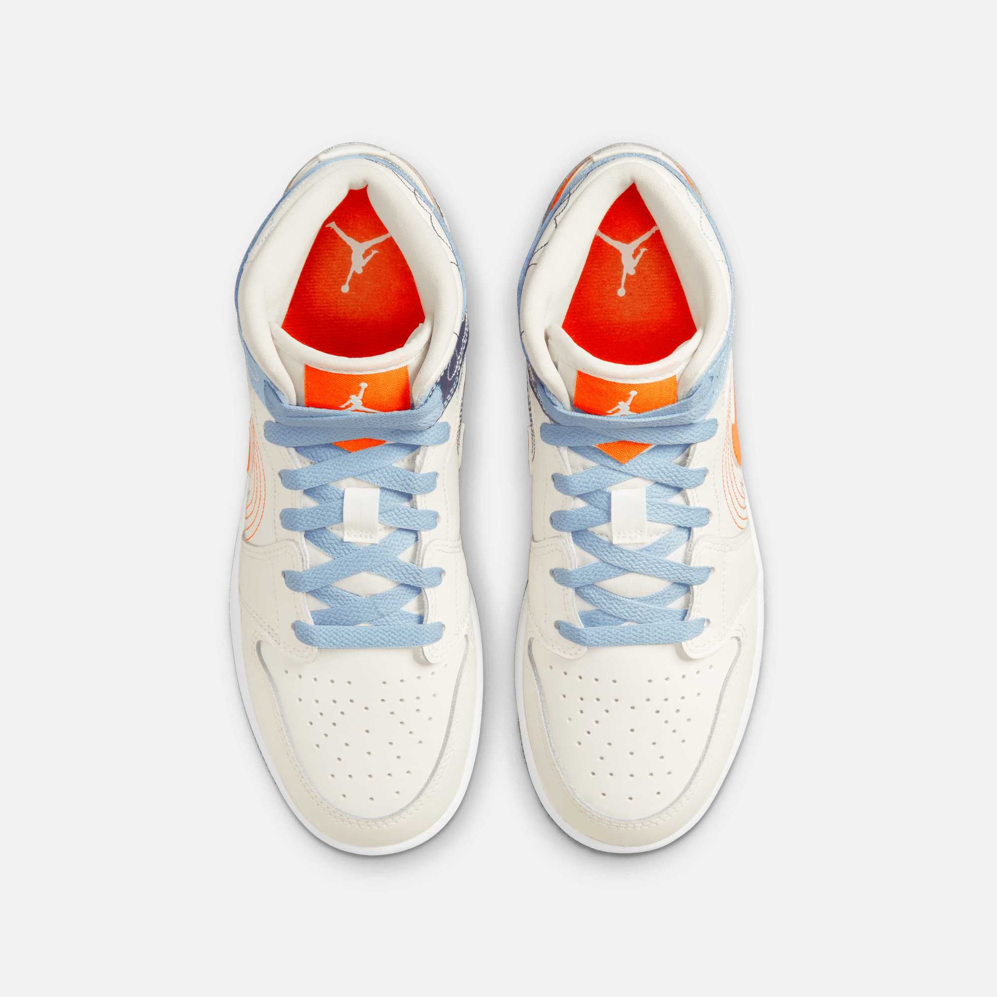 Air Jordan 1 Mid SE (GS) Stitch Air Jordan