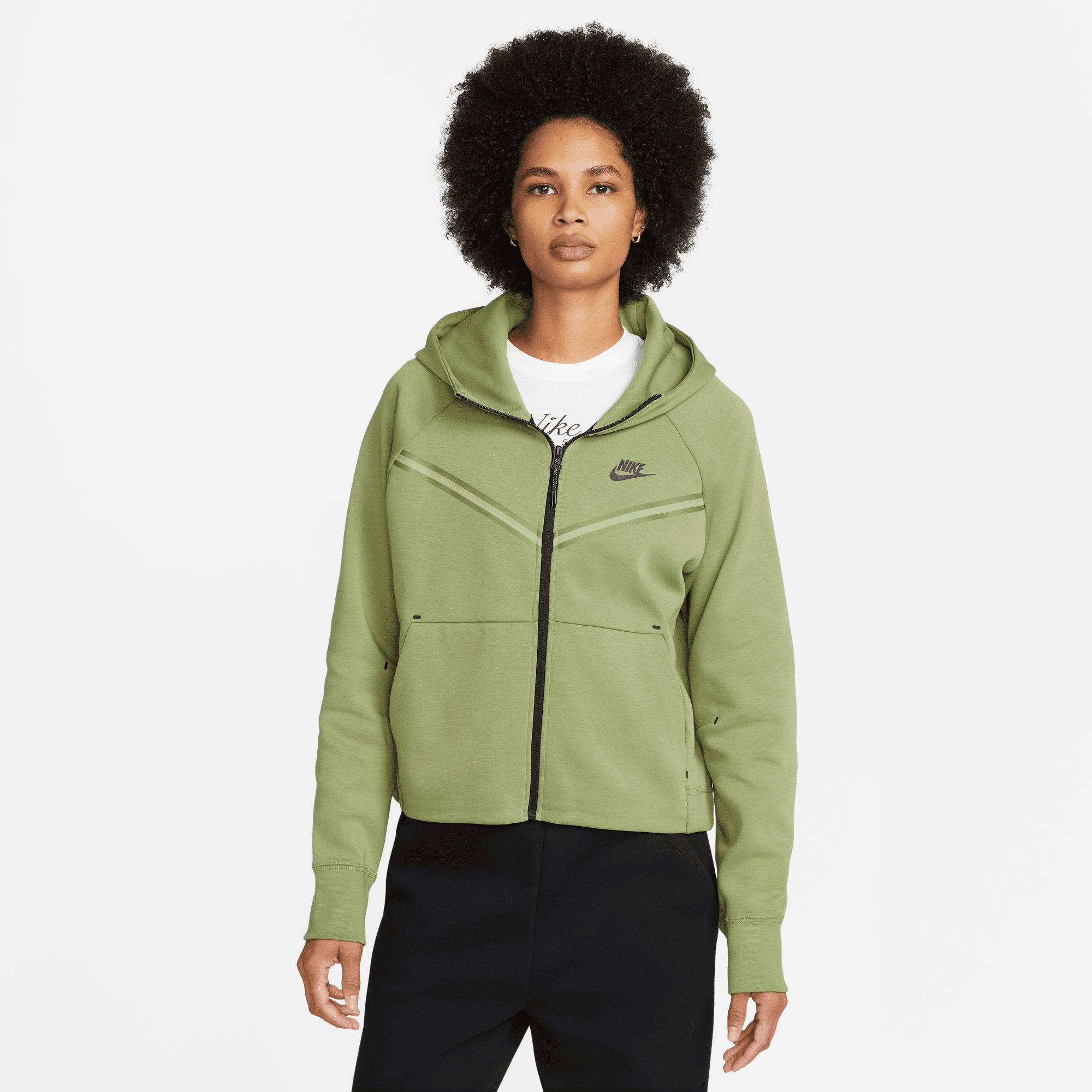 Nike green fleece sale