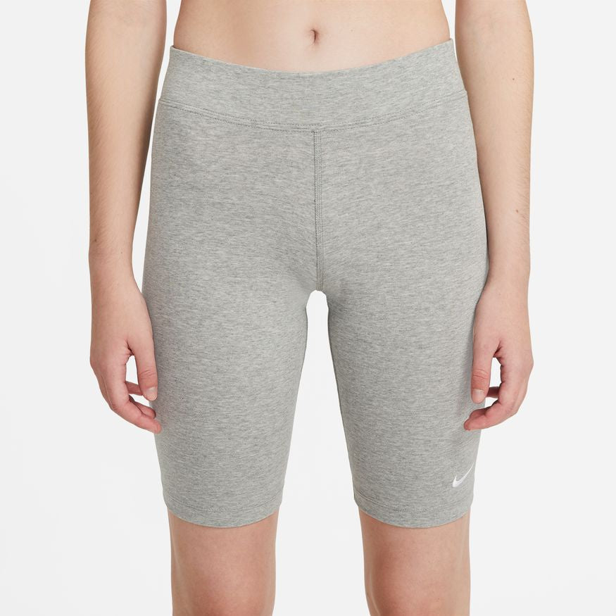 Nike Sportswear Women's Grey Fleece Shorts - Puffer Reds