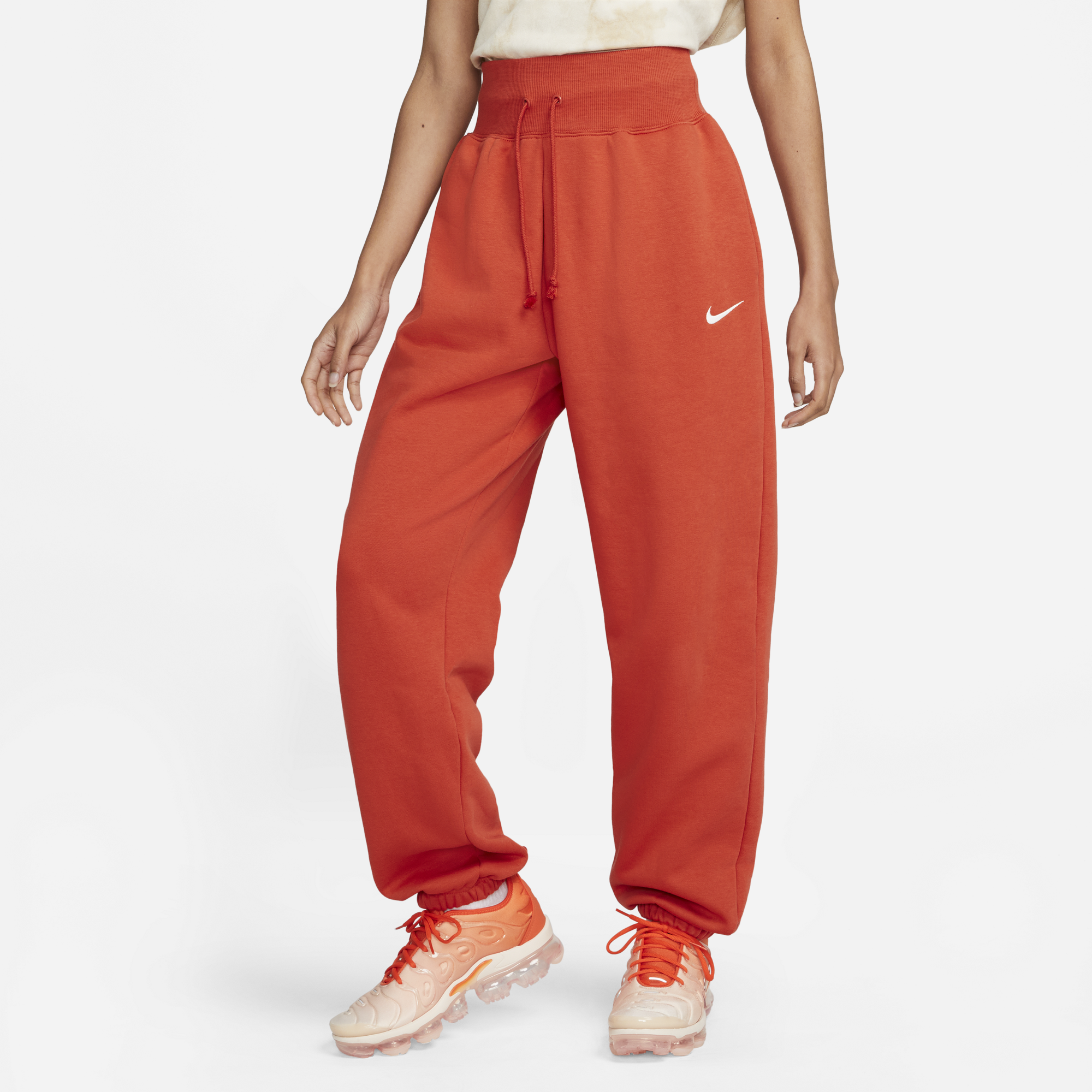 Nike Sportswear Phoenix Fleece Women s Orange Oversized Sweatpants