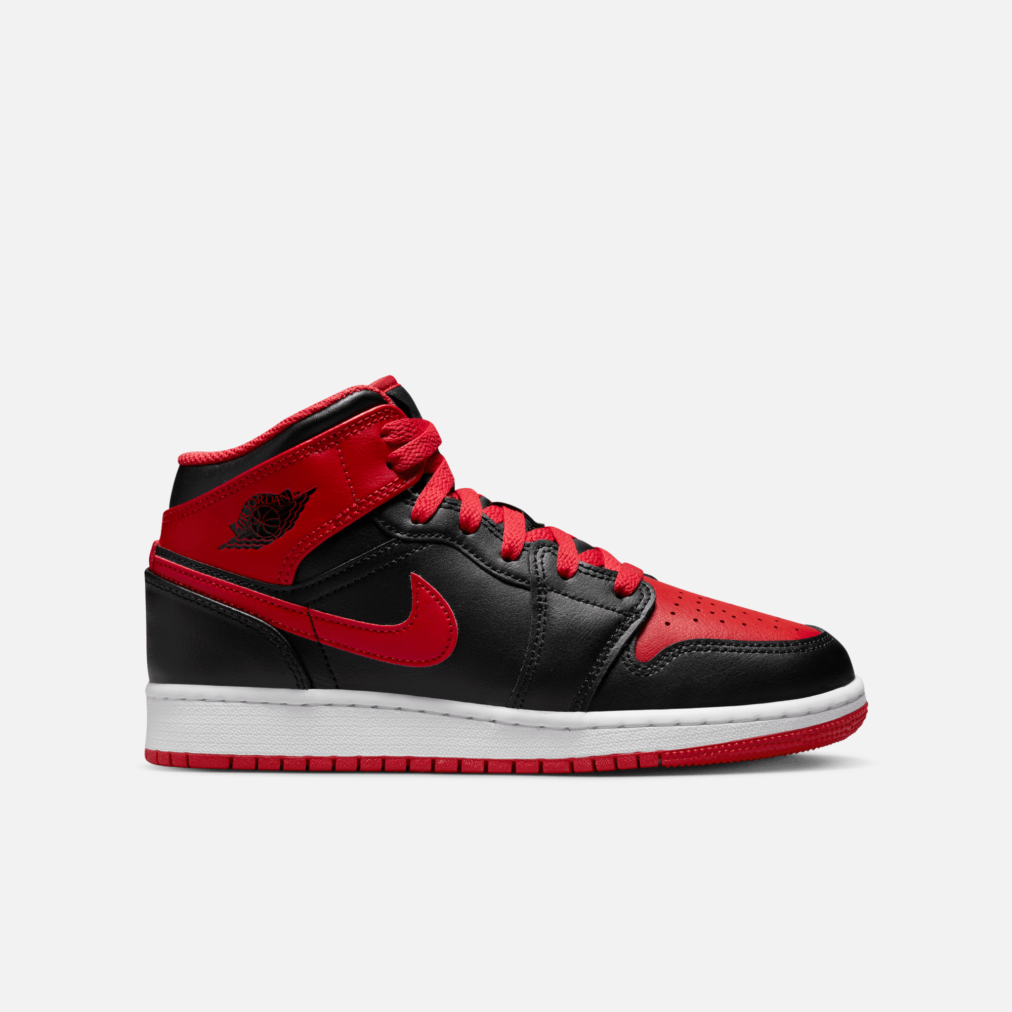 Air Jordan 1 Mid Alternate Bred (GS) – Puffer Reds