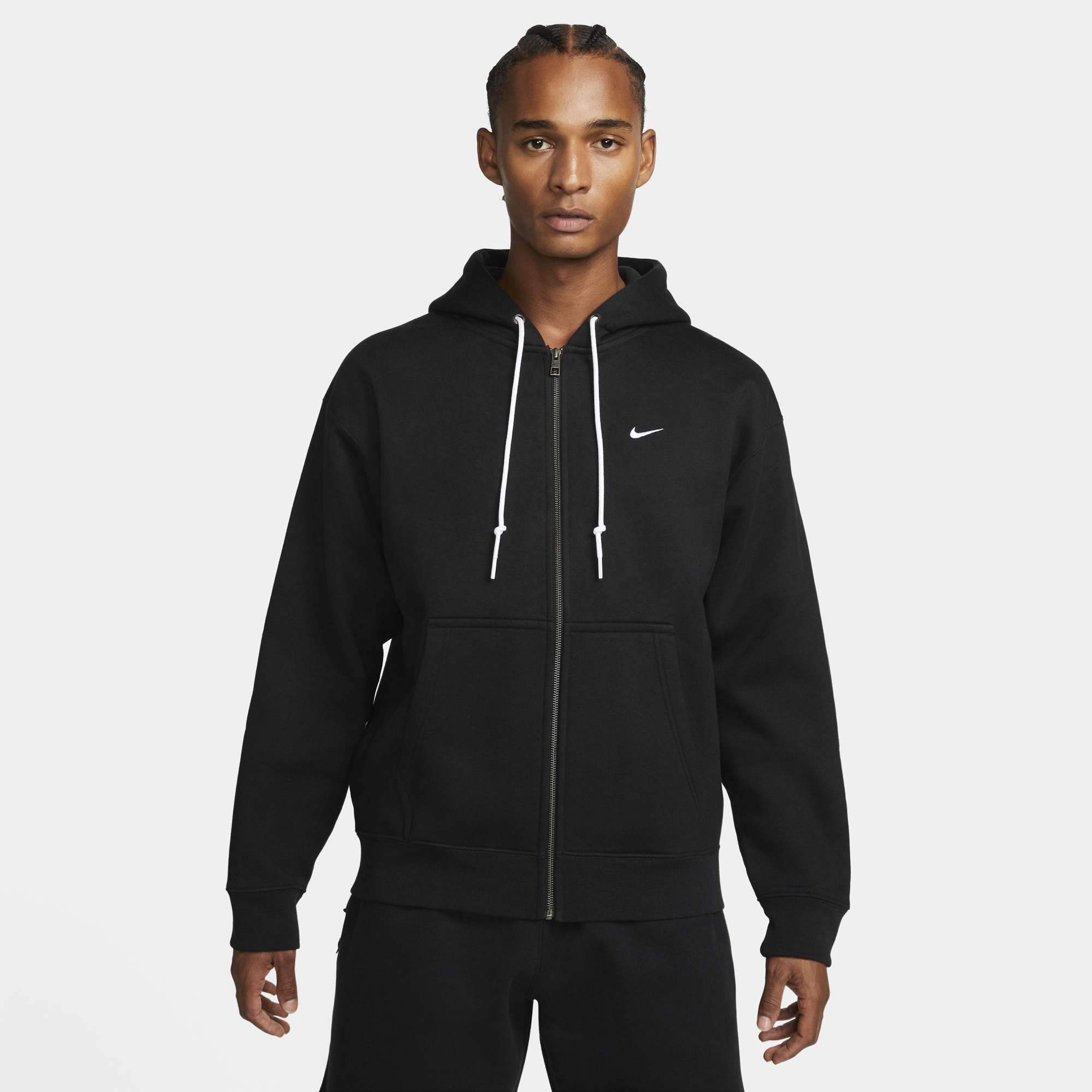 Nike Solo Swoosh Black Full-Zip Hoodie Nike