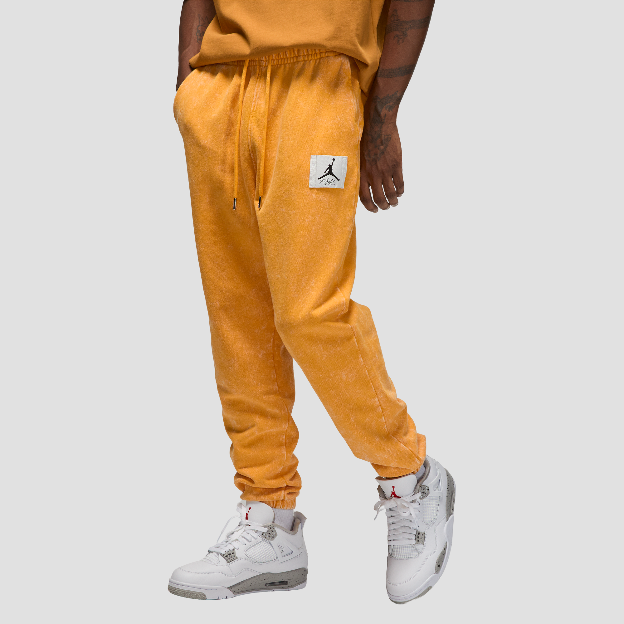 Air Jordan Essential Yellow Fleece Pants - Puffer Reds