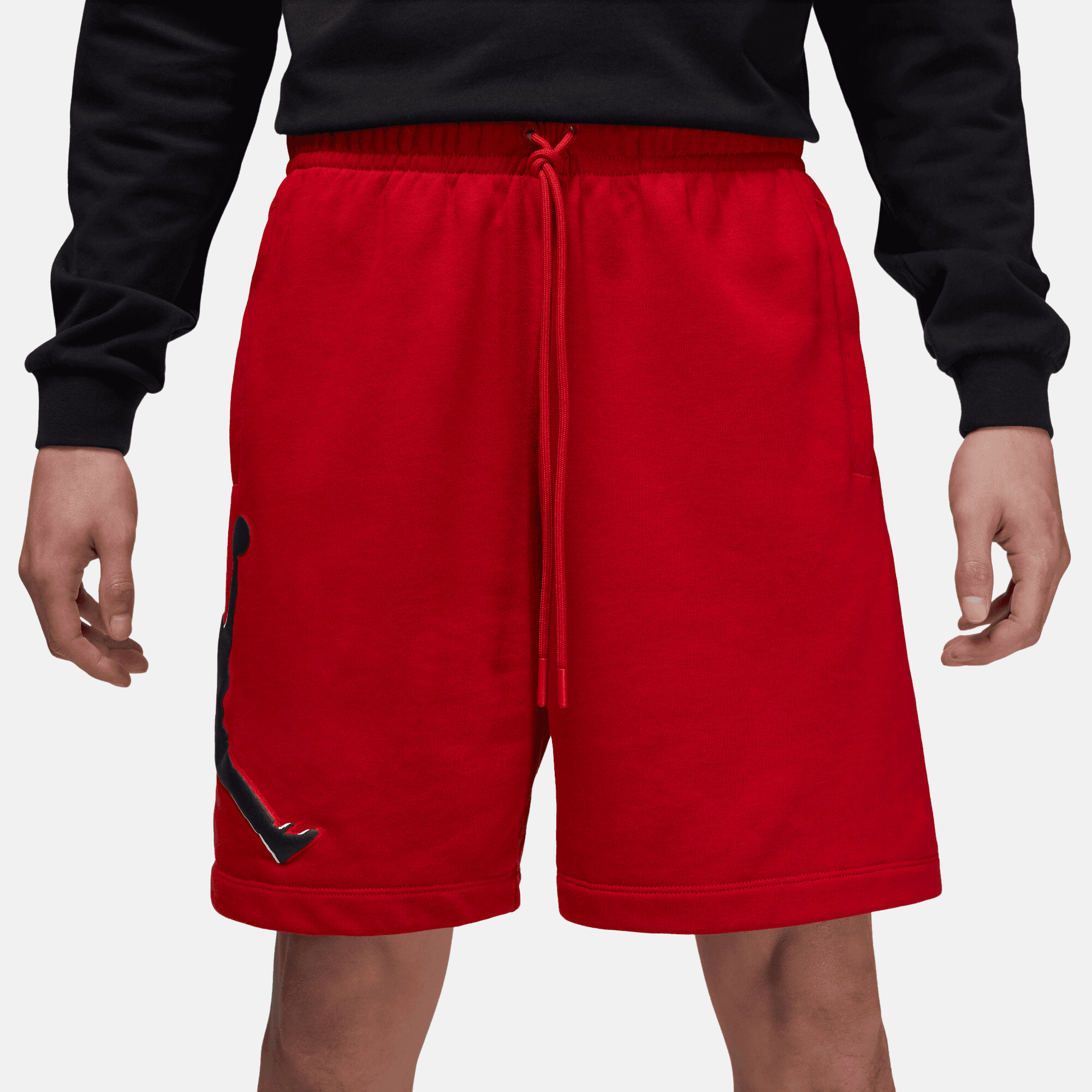 Air Jordan Essentials Fleece Red Graphic Shorts Puffer Reds