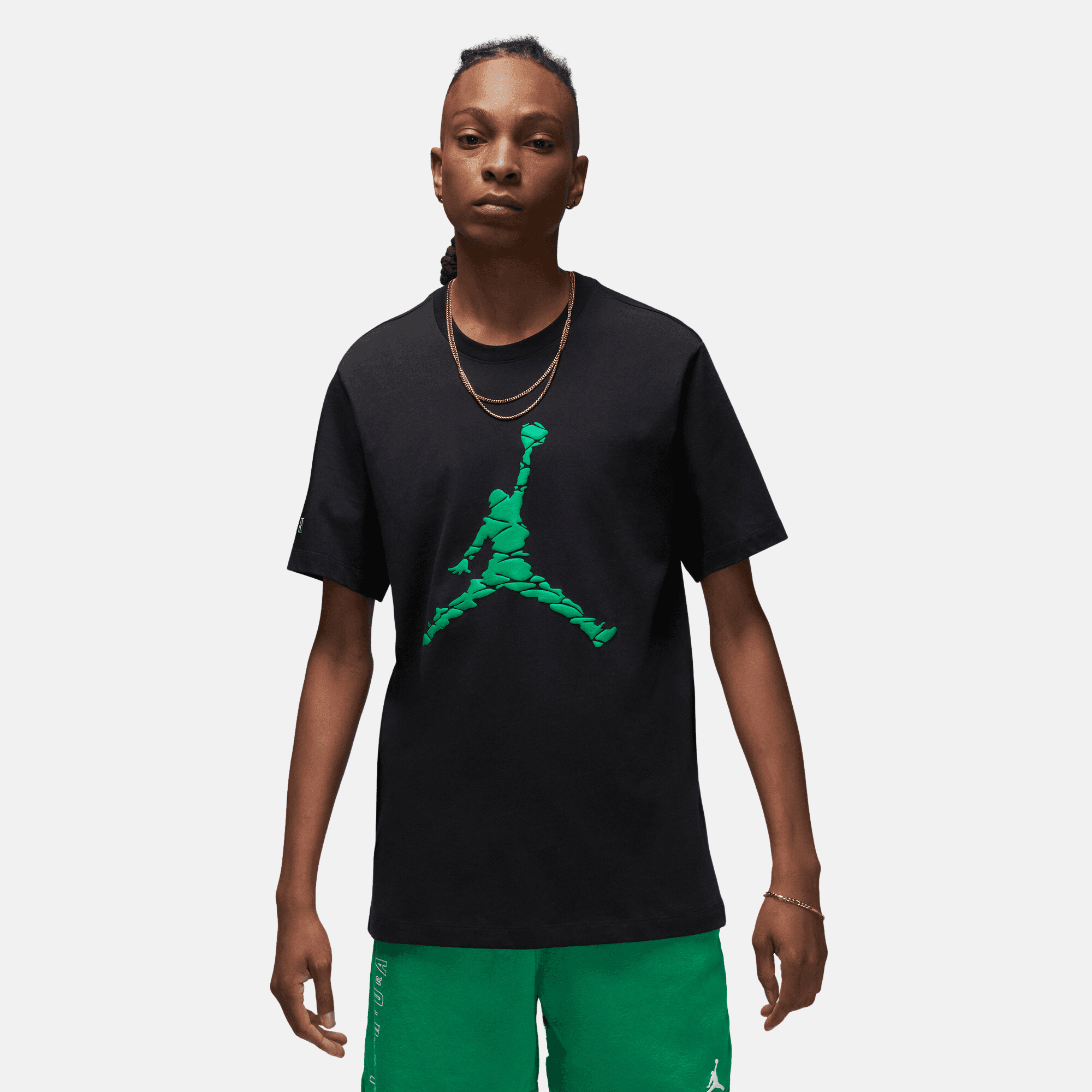 Air Jordan Essentials Black Lucky Green T Shirt