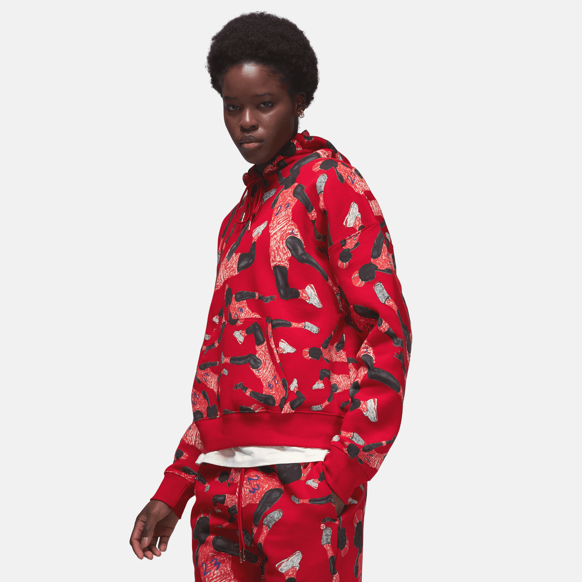 Jordan Artist Series by Parker Duncan Red Women s Hoodie Puffer Reds