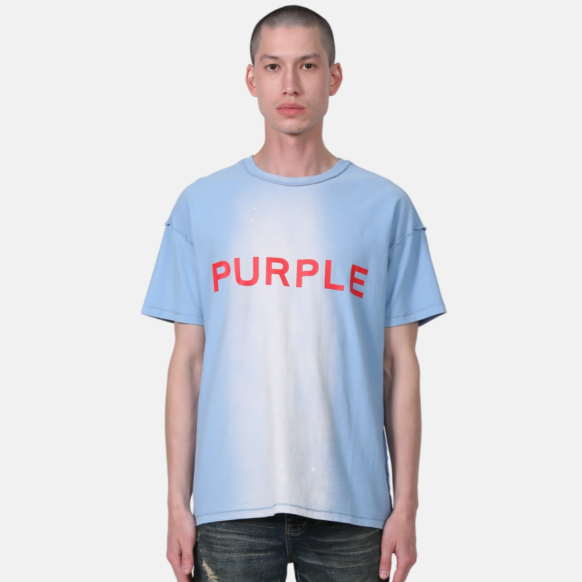 Purple Brand Textured Jersey Inside Out Tee Brilliant White Puff P –  Sneaker Junkies